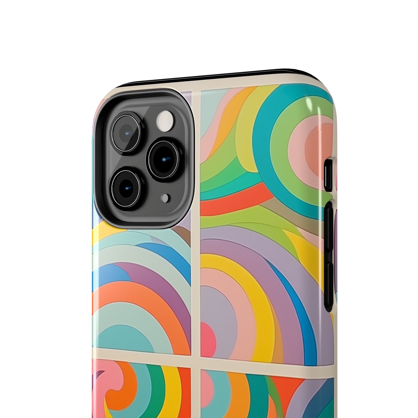 Abstract Colorful Lines #03, iPhone 7, 8, X, 11, 12, 13, 14, 15+ case.