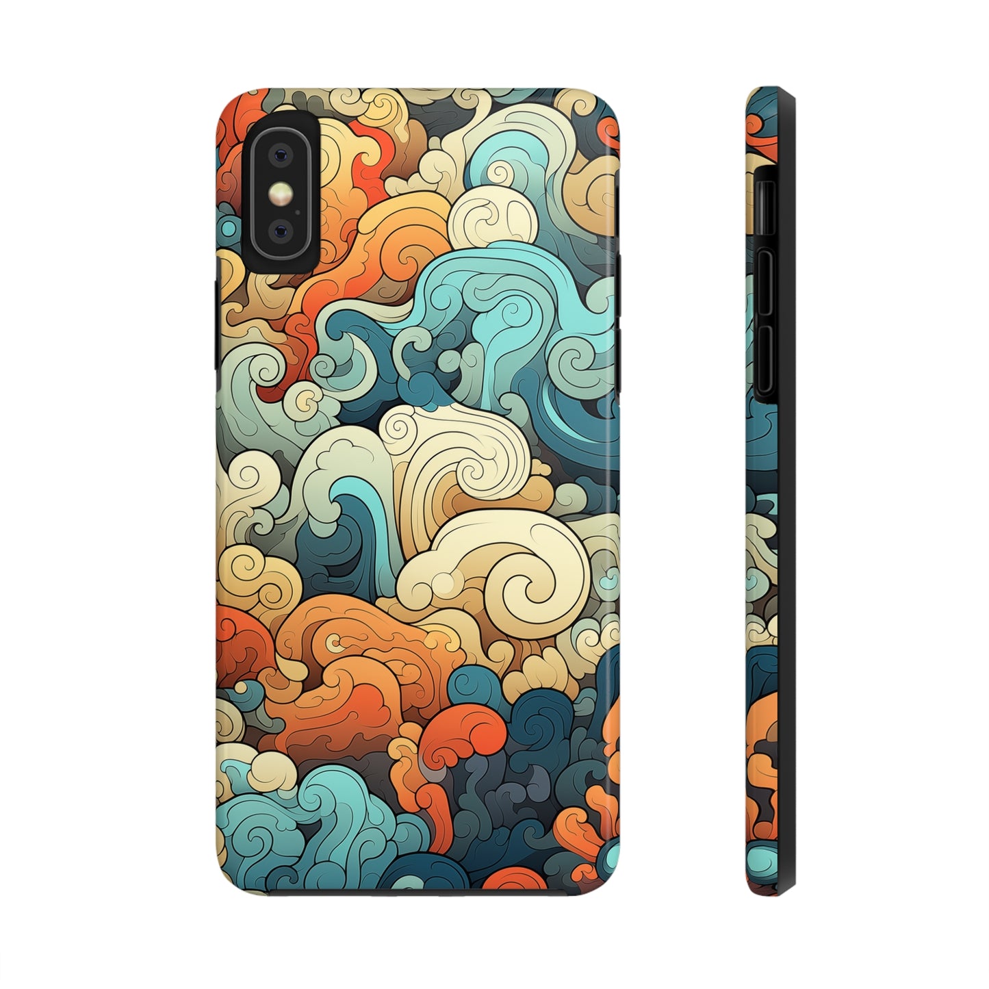 Abstract Swirls #03, iPhone 7, 8, X, 11, 12, 13, 14, 15+ case.