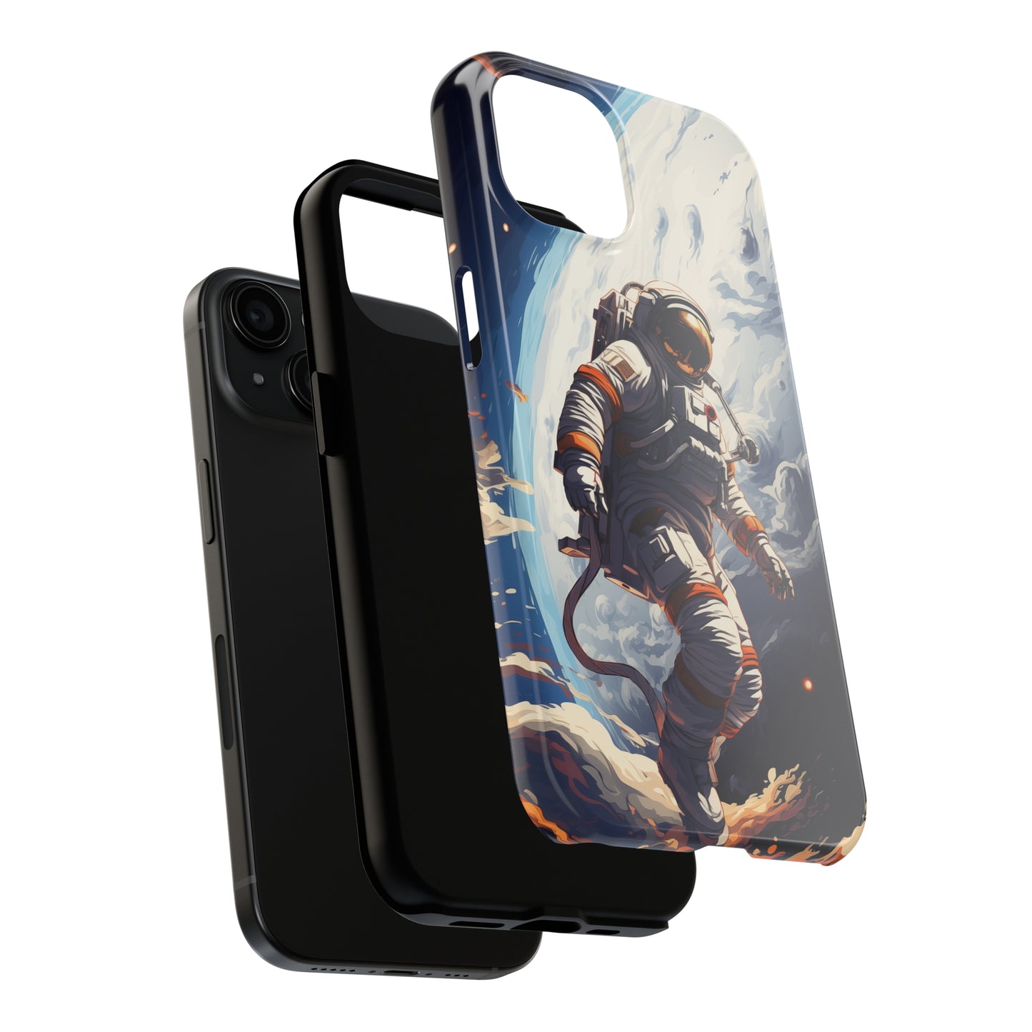 Astronaut #04, iPhone 7, 8, X, 11, 12, 13, 14, 15+ case.