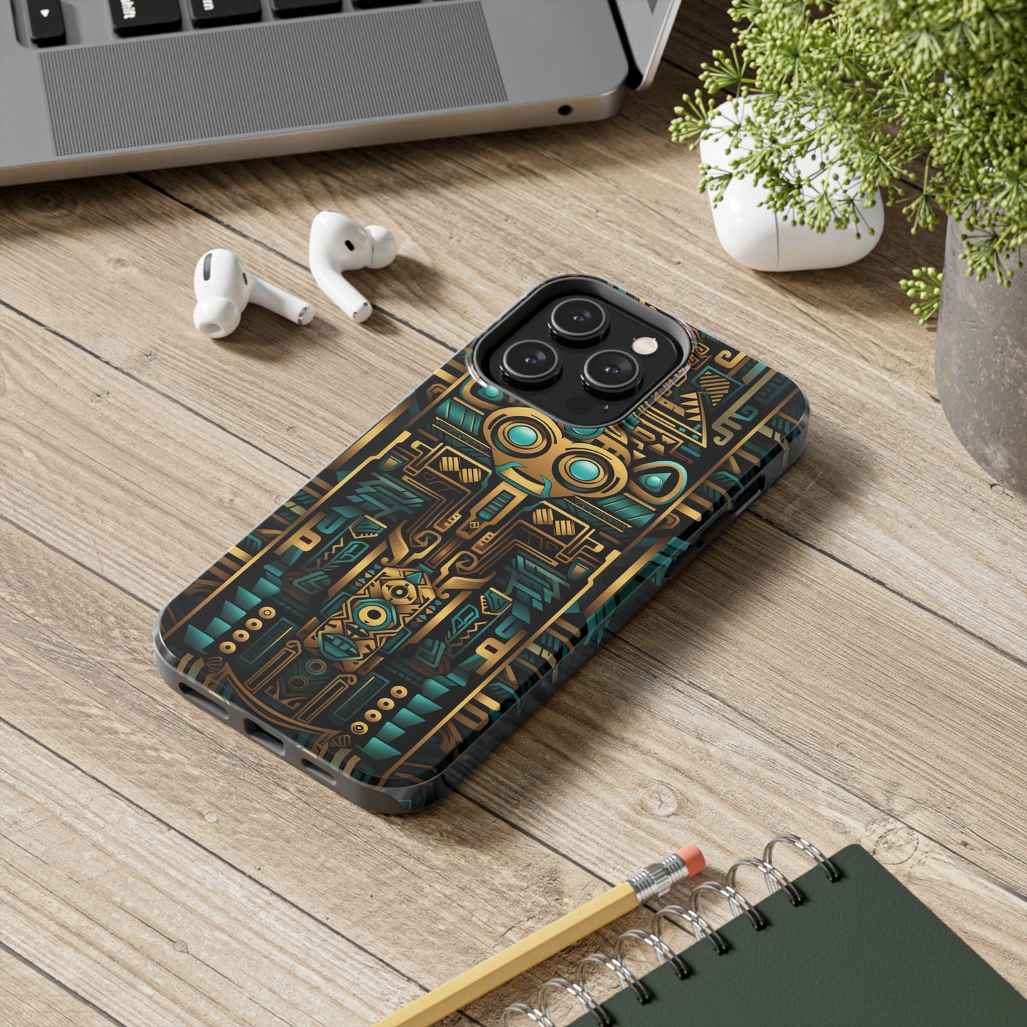 Aztec Vibes #03, iPhone 7, 8, X, 11, 12, 13, 14, 15+ case.