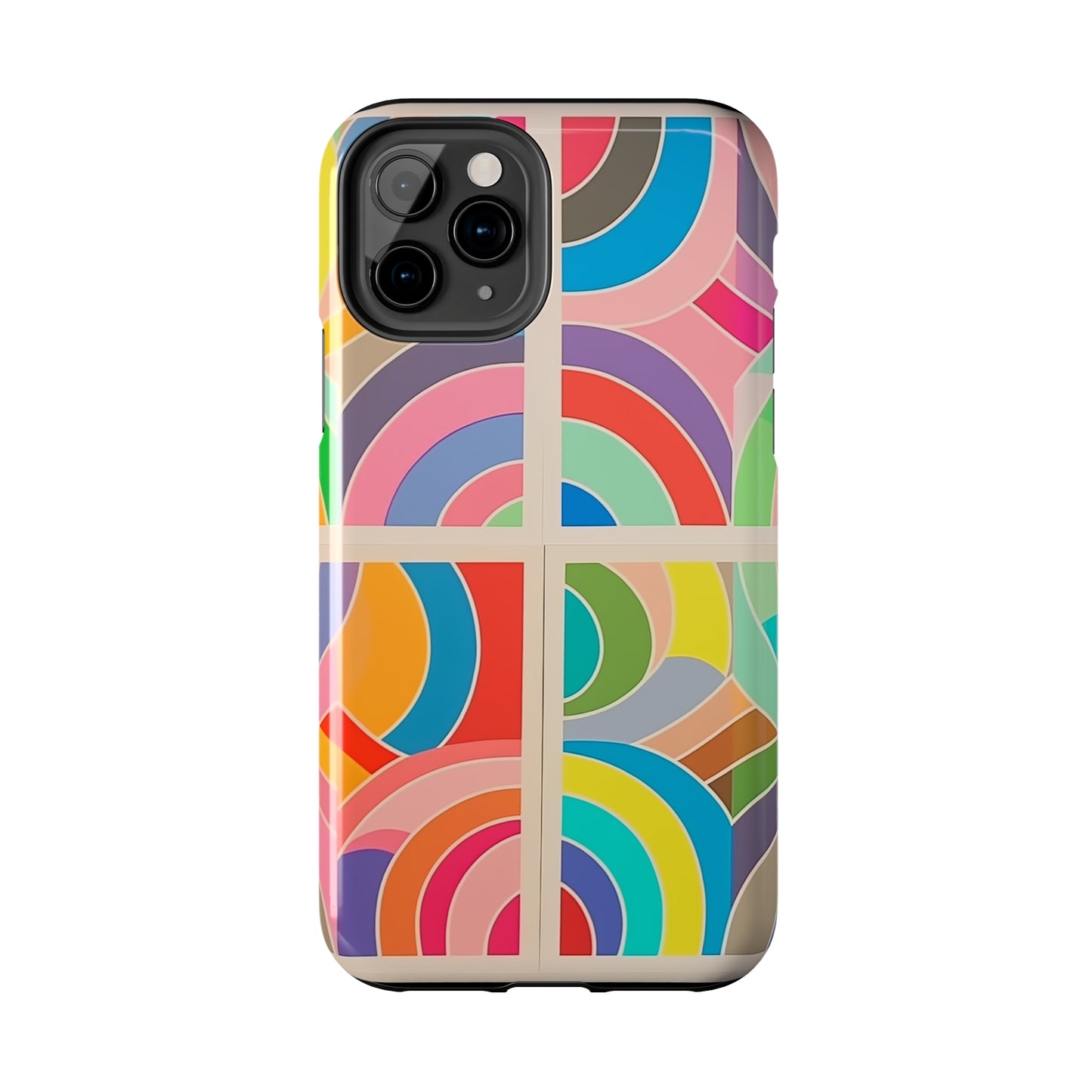 Abstract Colorful Lines, iPhone 7, 8, X, 11, 12, 13, 14, 15+ case.