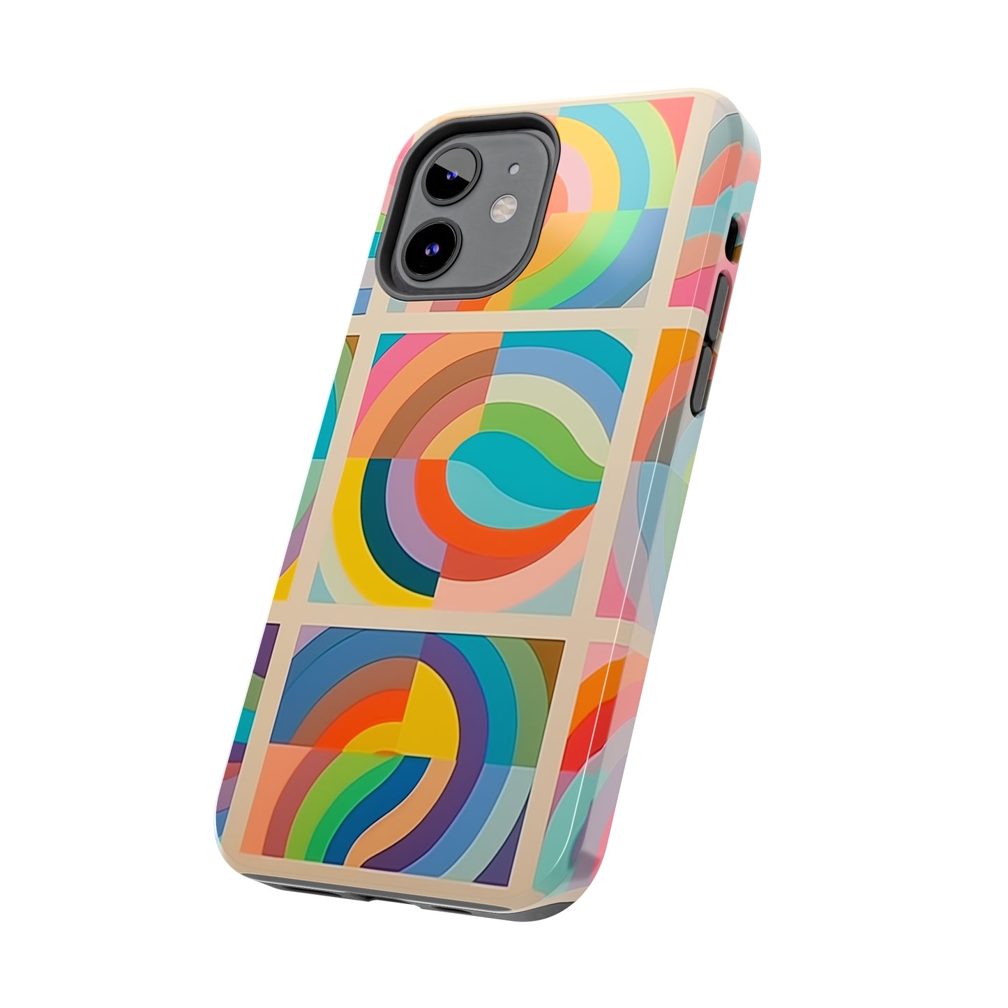 Abstract Colorful Lines #02, iPhone 7, 8, X, 11, 12, 13, 14, 15+ case.