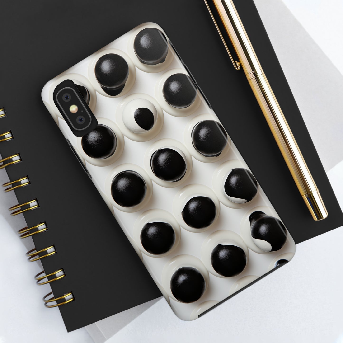 Dots, iPhone 7, 8, X, 11, 12, 13, 14, 15+ case.