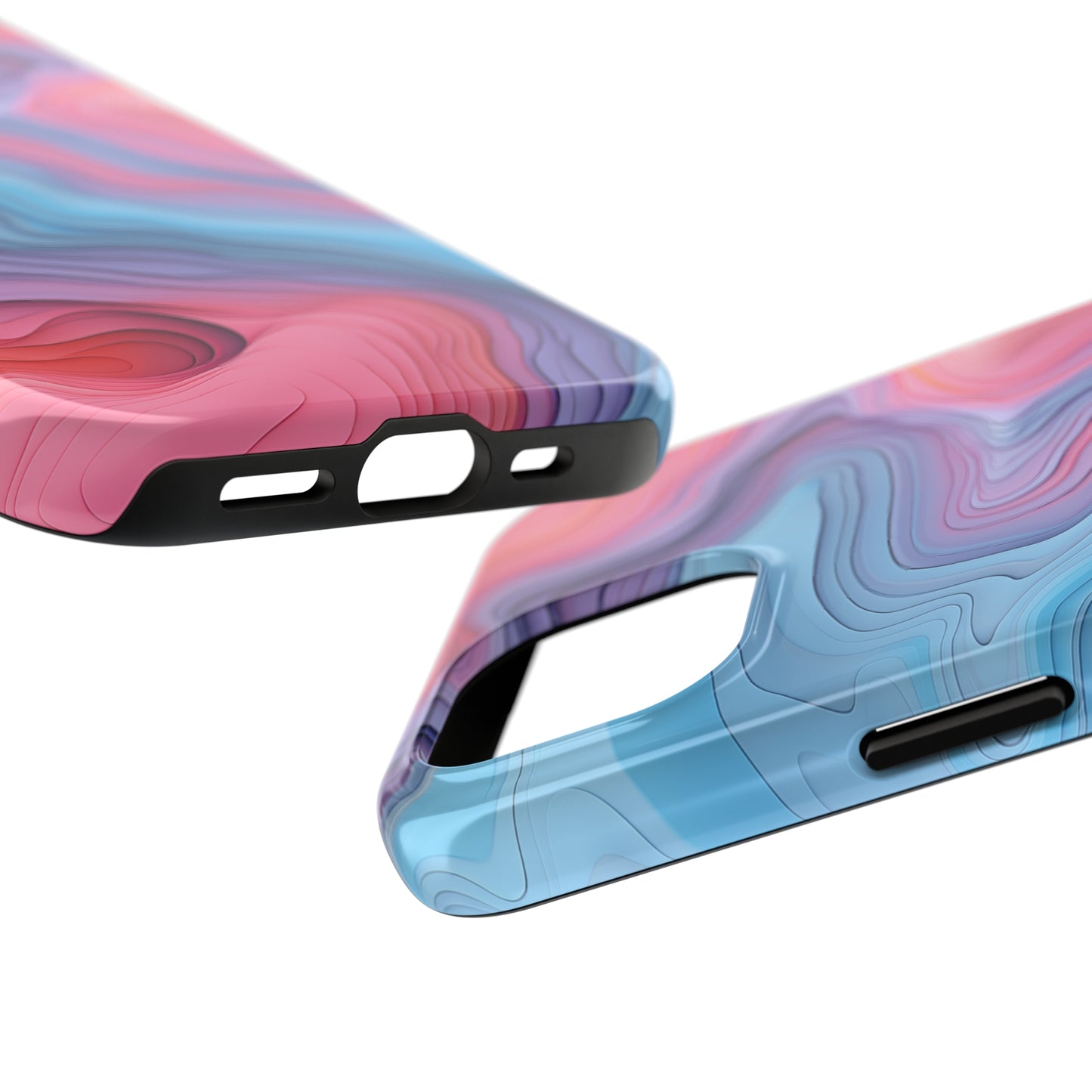 Topographical, iPhone 7, 8, X, 11, 12, 13, 14, 15+ case.