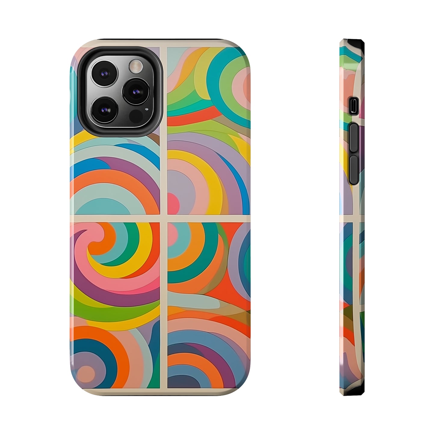 Abstract Colorful Lines #03, iPhone 7, 8, X, 11, 12, 13, 14, 15+ case.