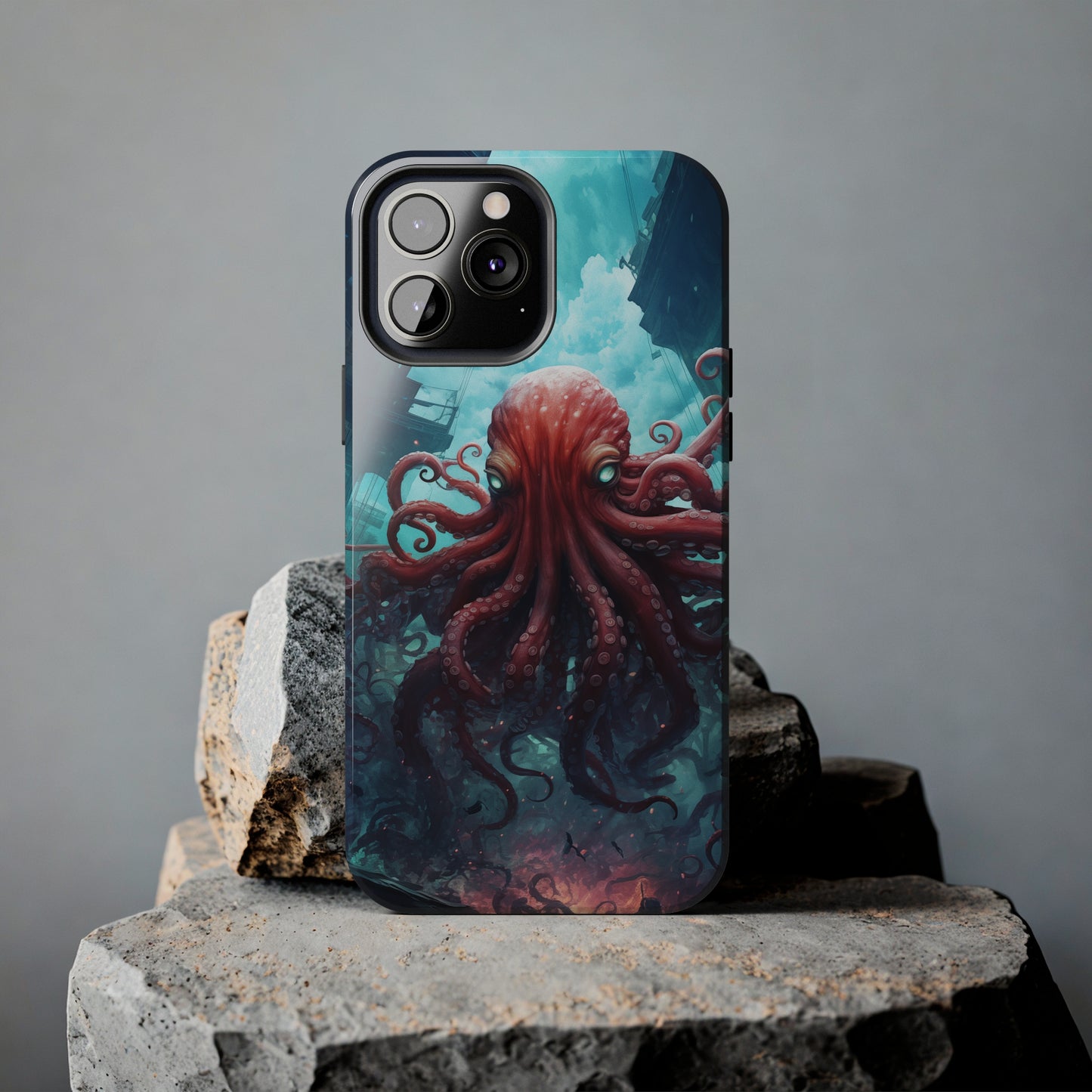 Octopus #01, iPhone 7, 8, X, 11, 12, 13, 14, 15+ case.