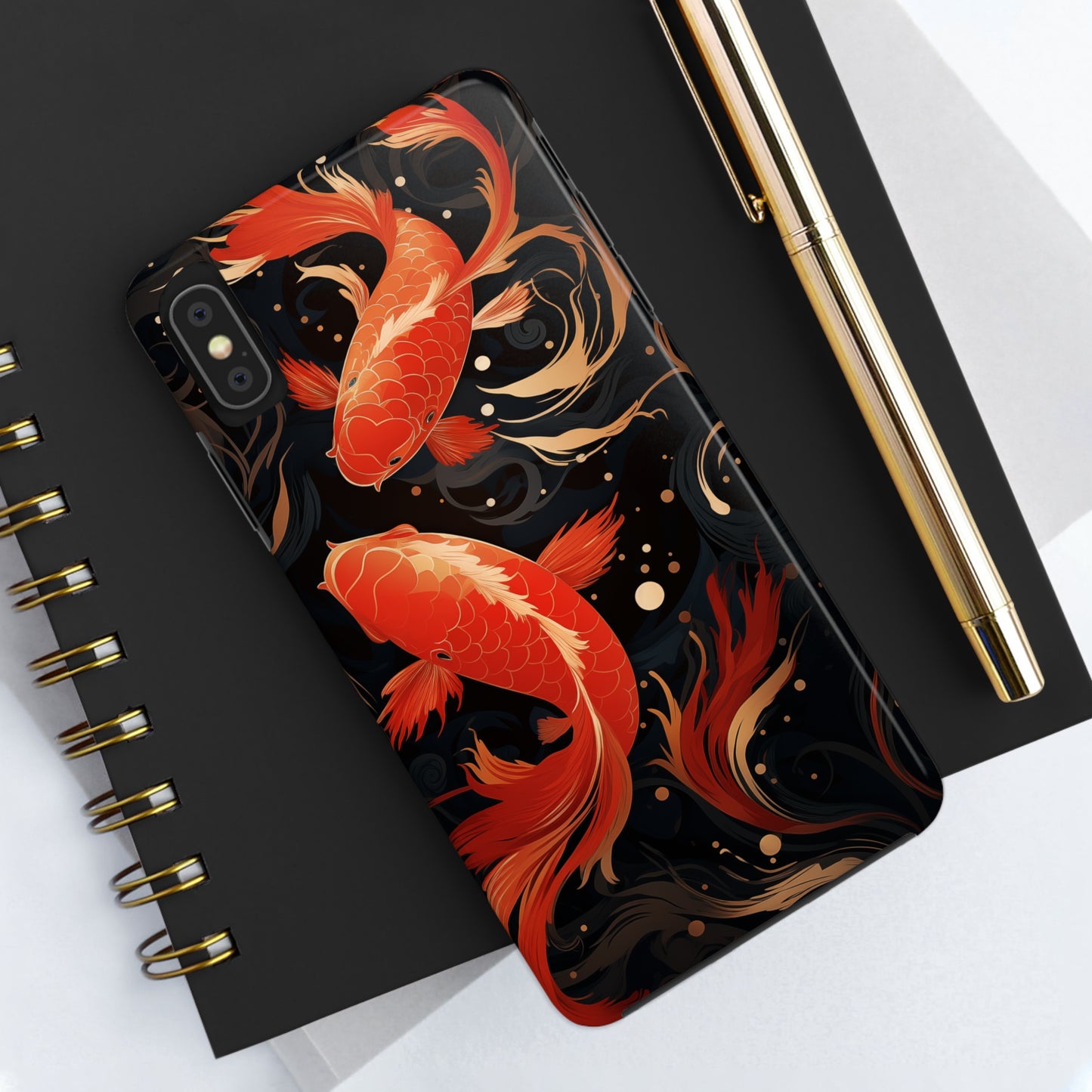 Koi fish #03, iPhone 7, 8, X, 11, 12, 13, 14, 15+ case.