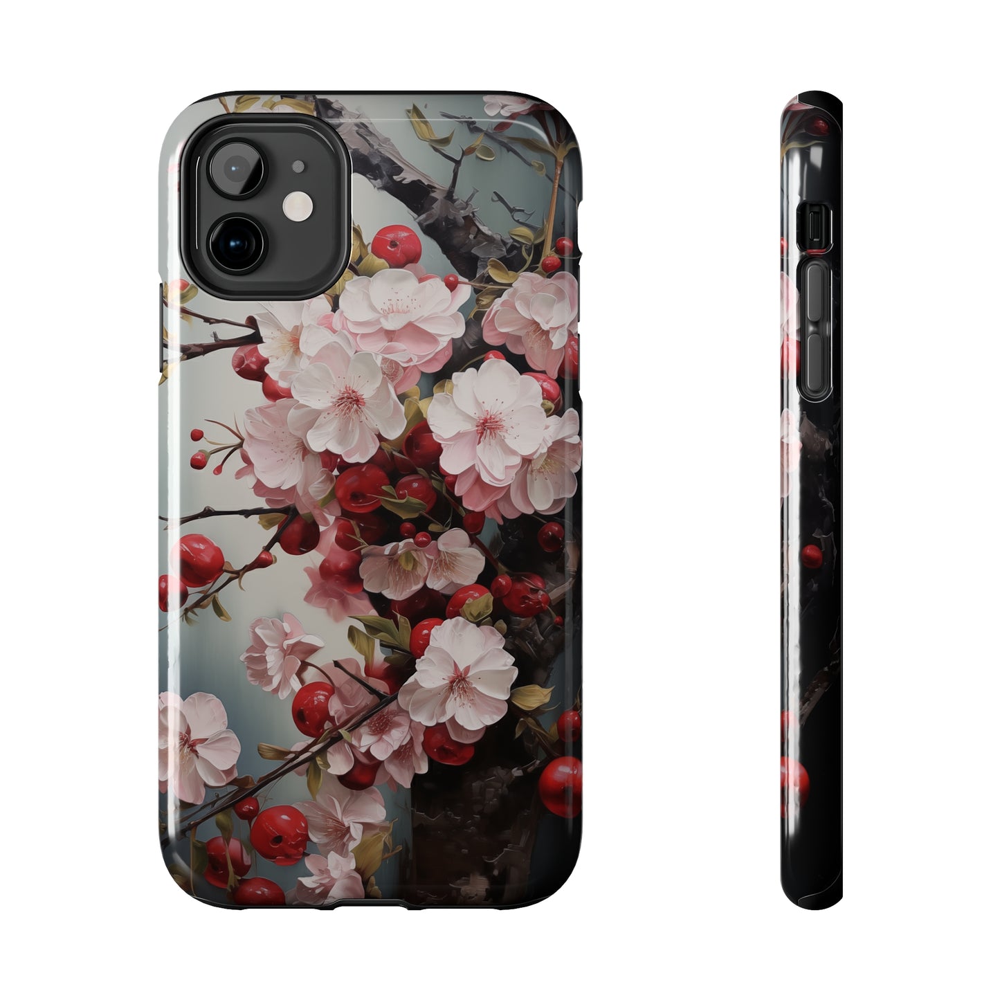 Cherries #08, iPhone 7, 8, X, 11, 12, 13, 14, 15+ case.