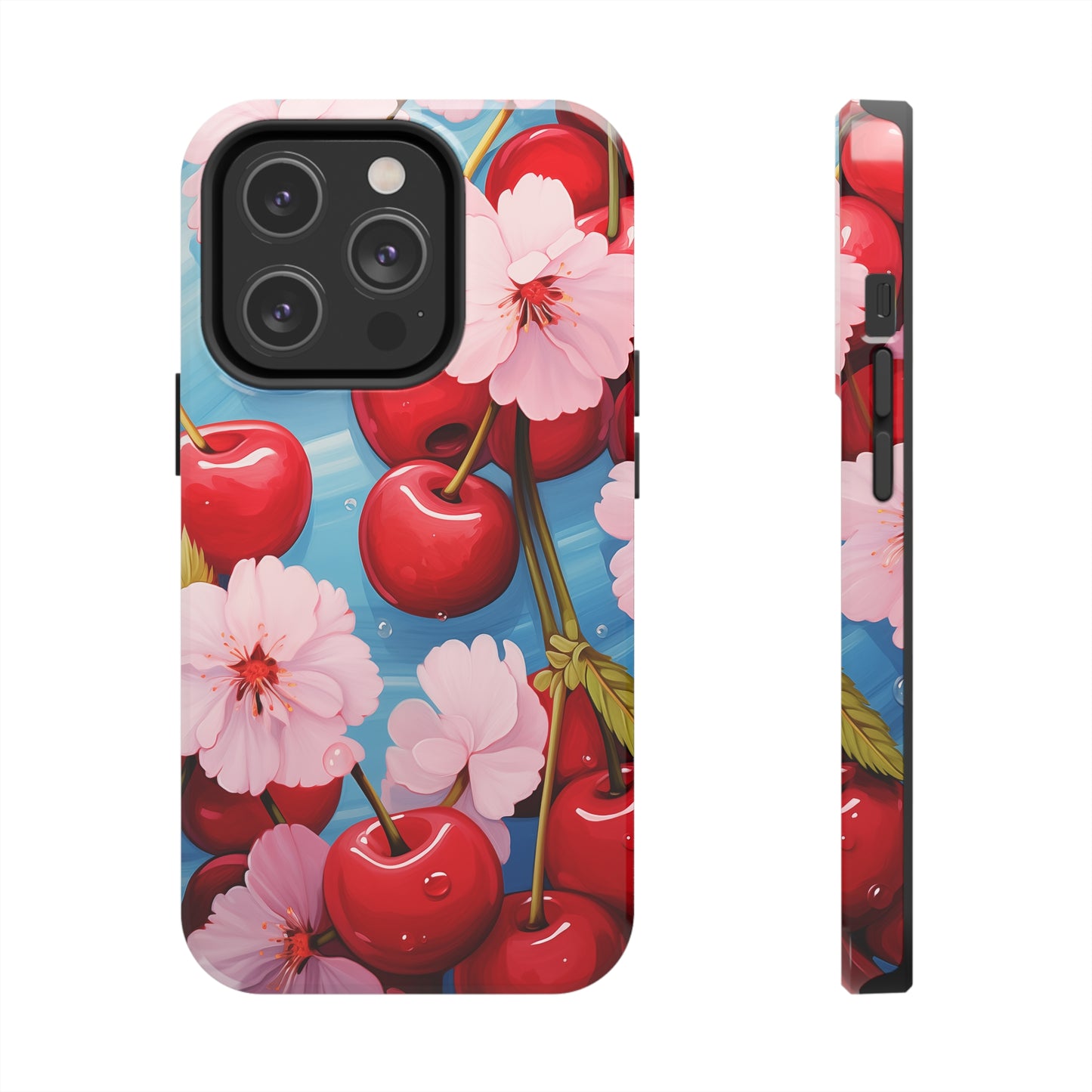 Cherries #04, iPhone 7, 8, X, 11, 12, 13, 14, 15+ case.