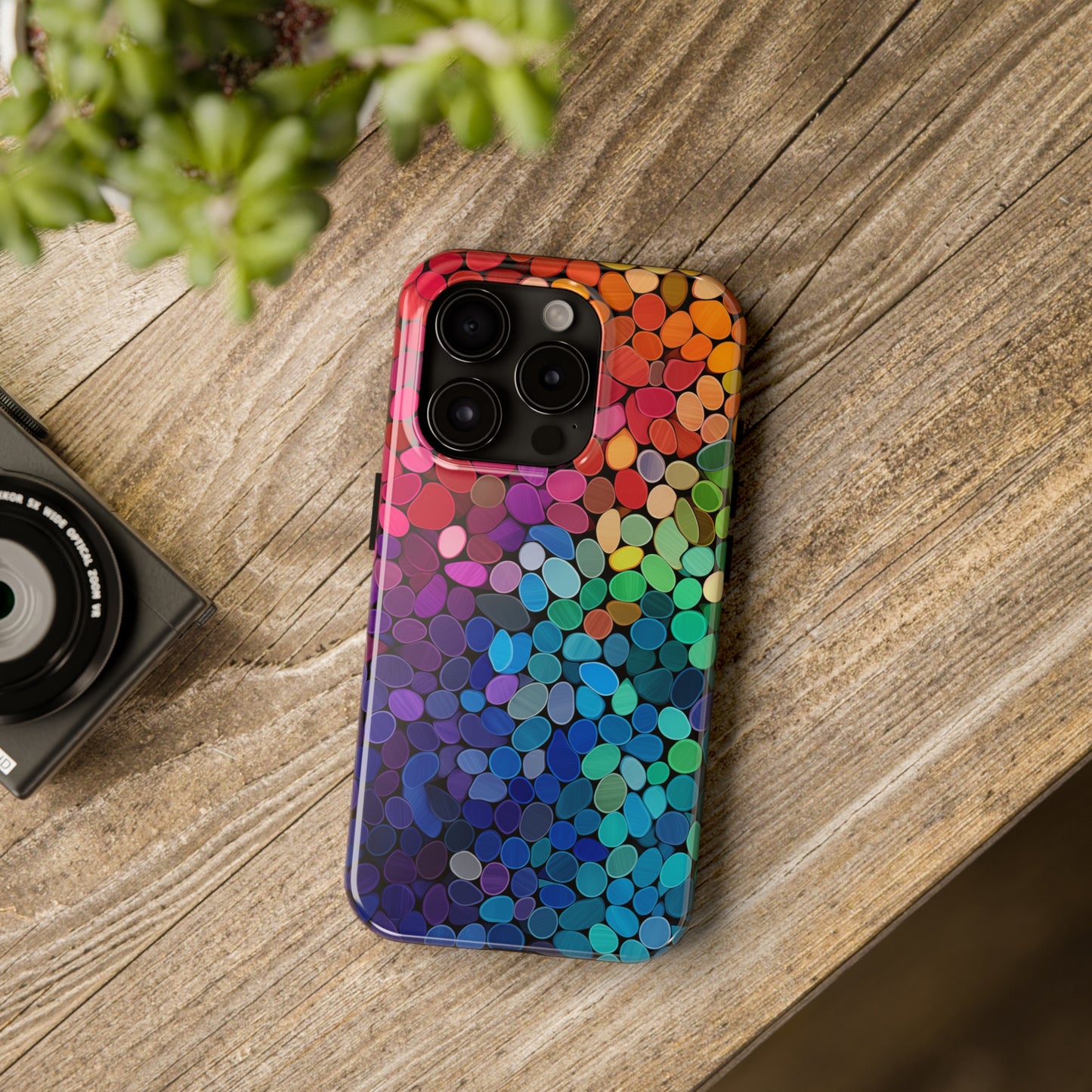 Rainbow Effect, iPhone 7, 8, X, 11, 12, 13, 14, 15+ case.