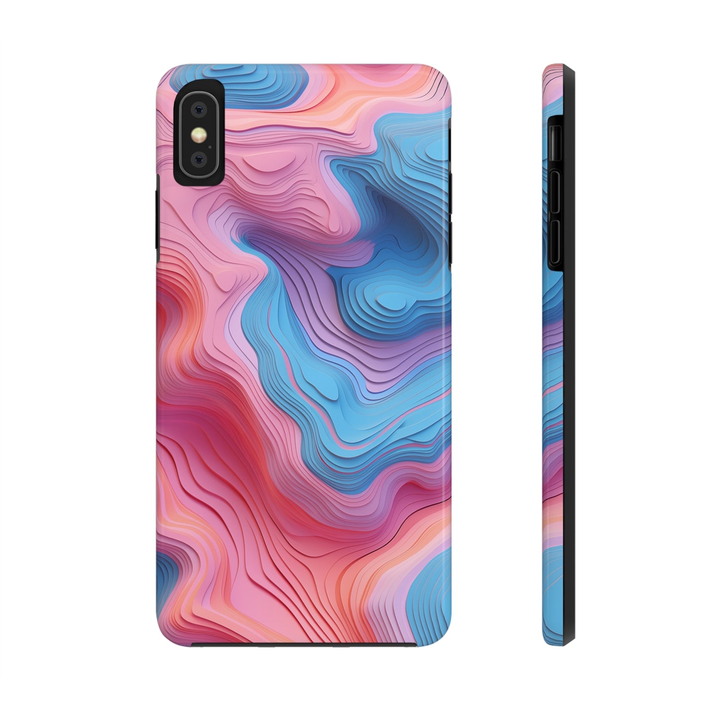 Topographical #02, iPhone 7, 8, X, 11, 12, 13, 14, 15+ case.