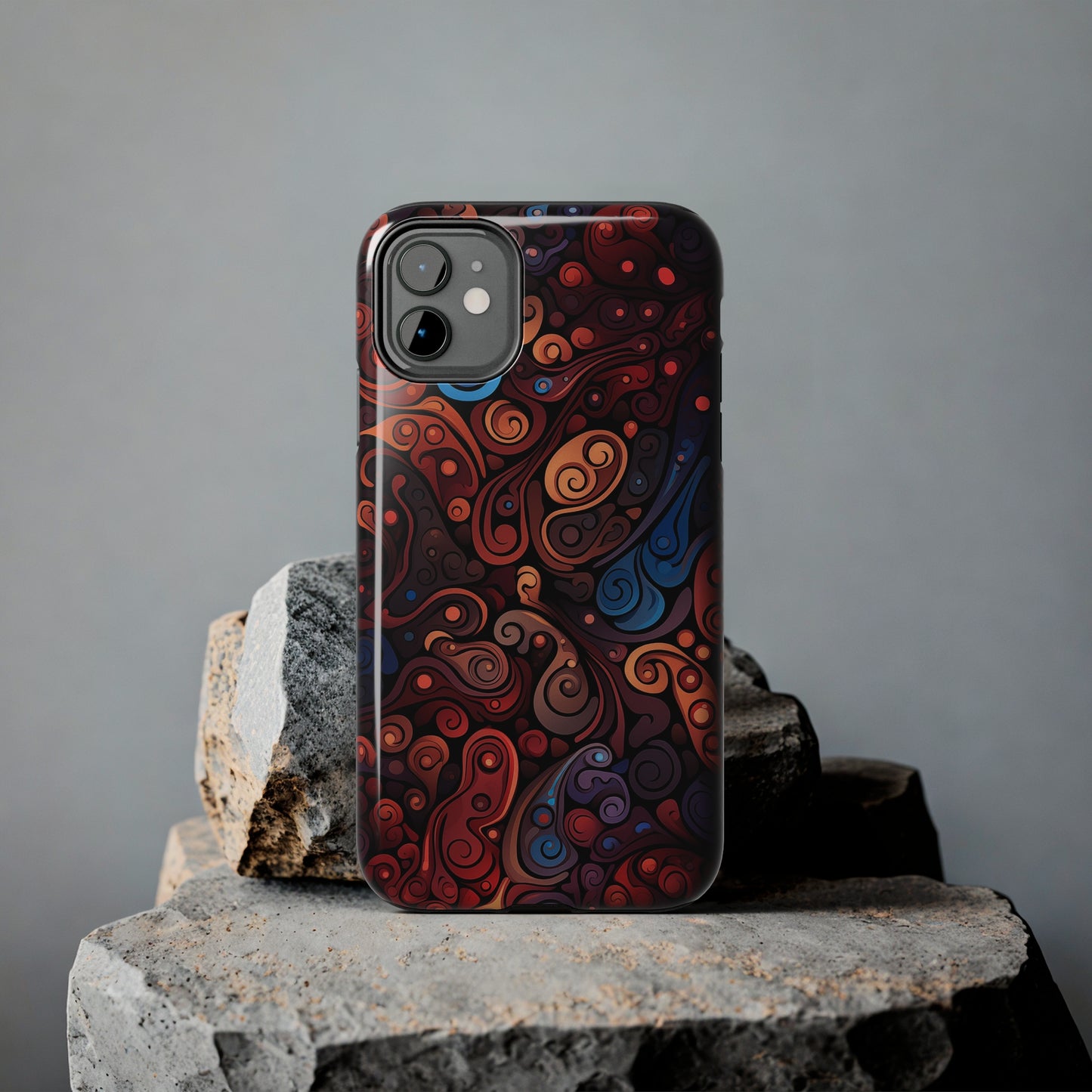 Abstract Colorful Swirls #04, iPhone 7, 8, X, 11, 12, 13, 14, 15+ case.