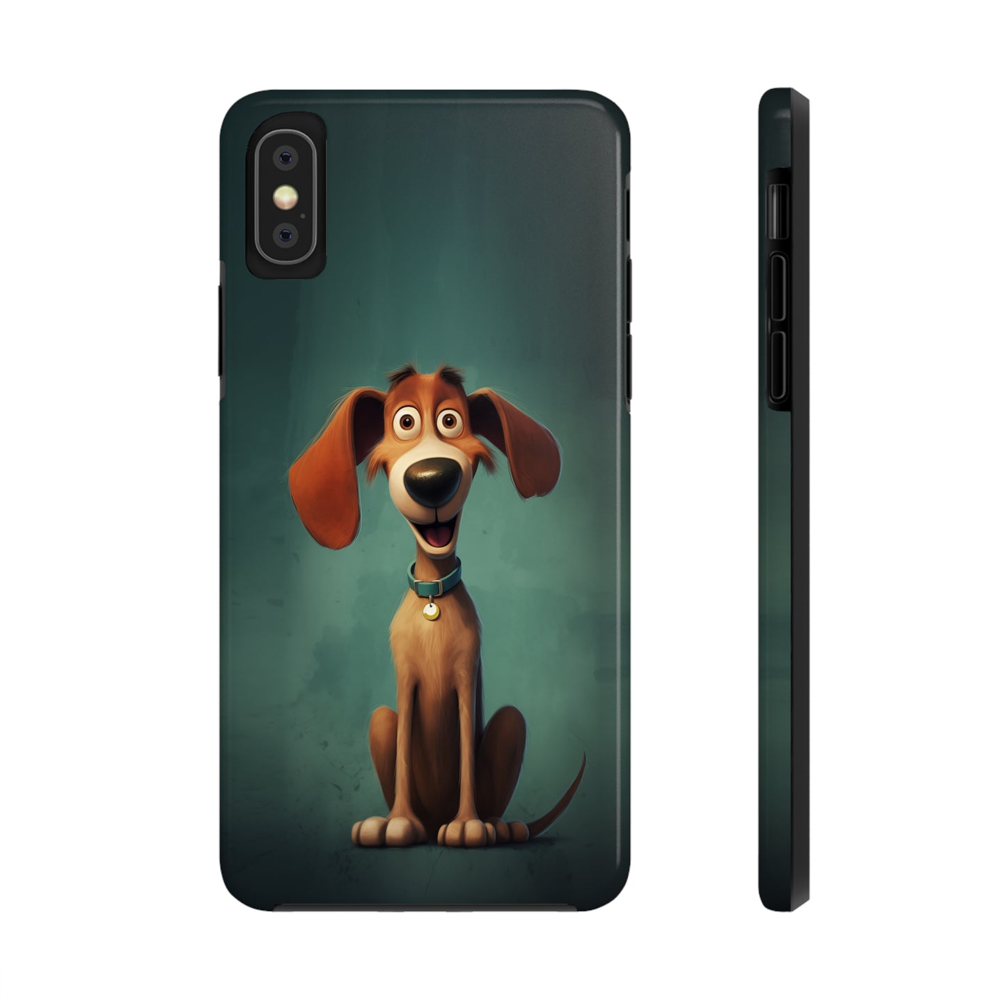 Hux, Cartoon Dog, iPhone 7, 8, X, 11, 12, 13, 14, 15+ case.