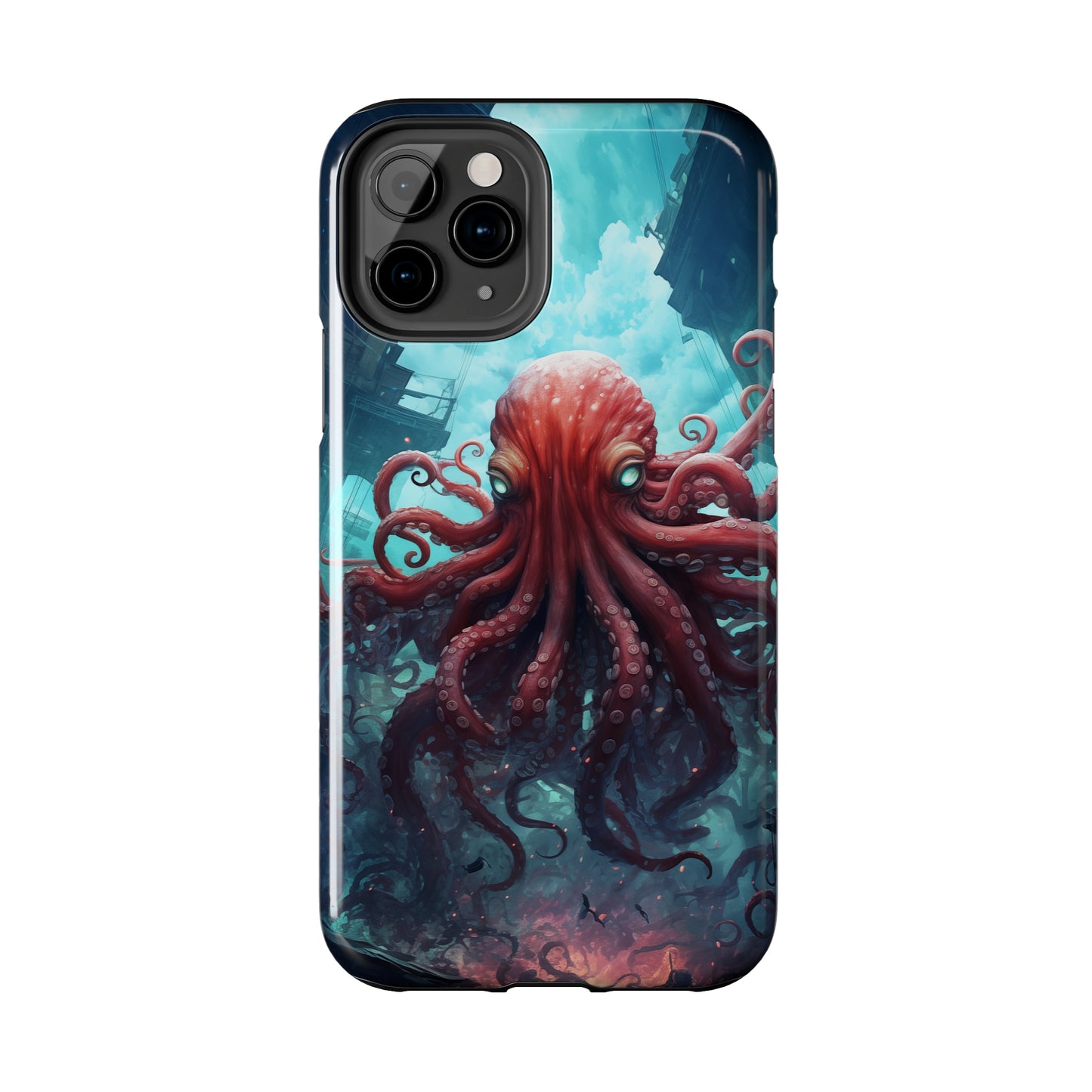 Octopus #01, iPhone 7, 8, X, 11, 12, 13, 14, 15+ case.