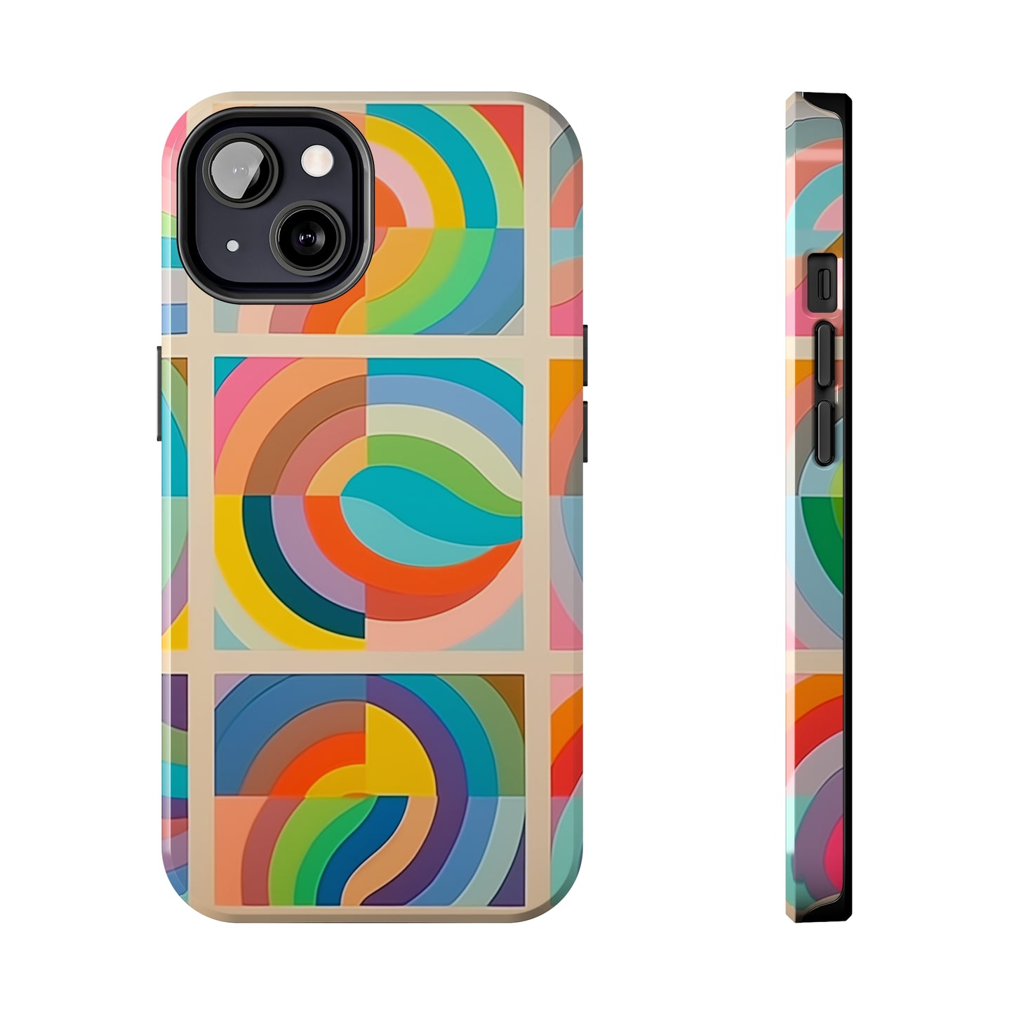 Abstract Colorful Lines #02, iPhone 7, 8, X, 11, 12, 13, 14, 15+ case.