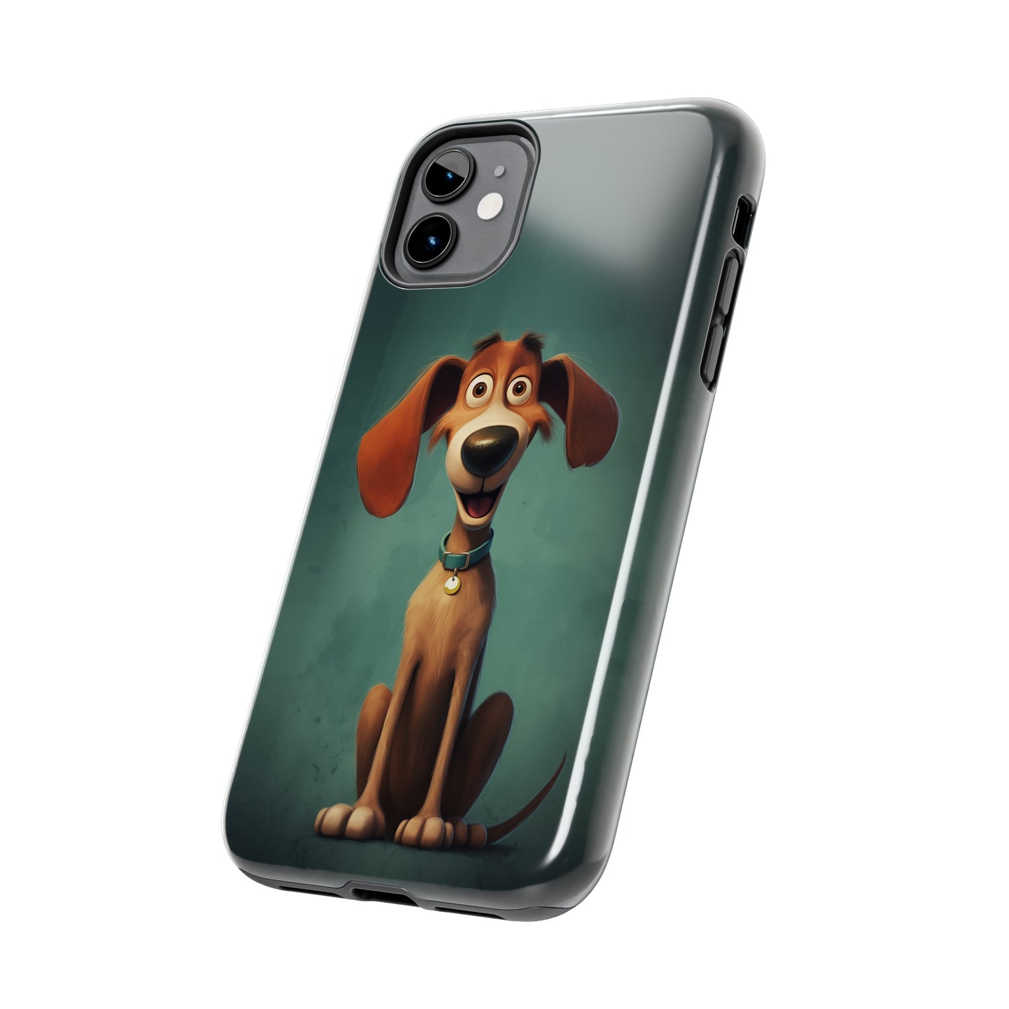 Hux, Cartoon Dog, iPhone 7, 8, X, 11, 12, 13, 14, 15+ case.