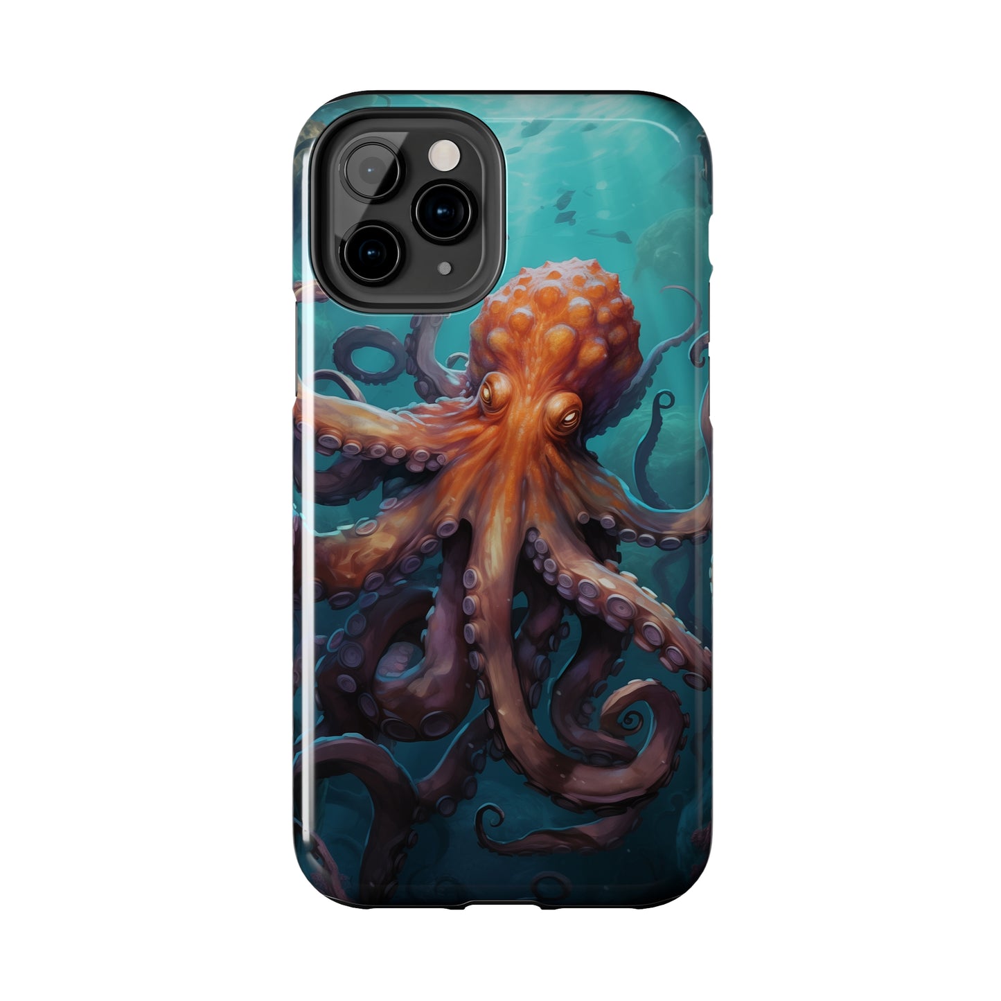 Octopus #02, iPhone 7, 8, X, 11, 12, 13, 14, 15+ case.