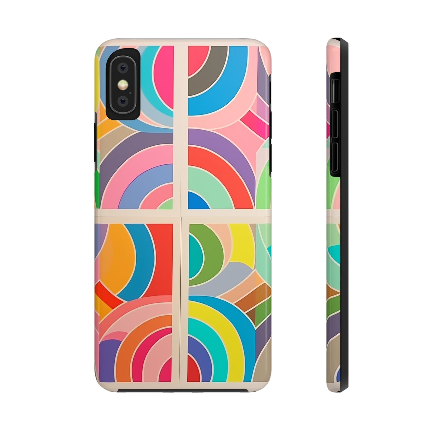 Abstract Colorful Lines, iPhone 7, 8, X, 11, 12, 13, 14, 15+ case.