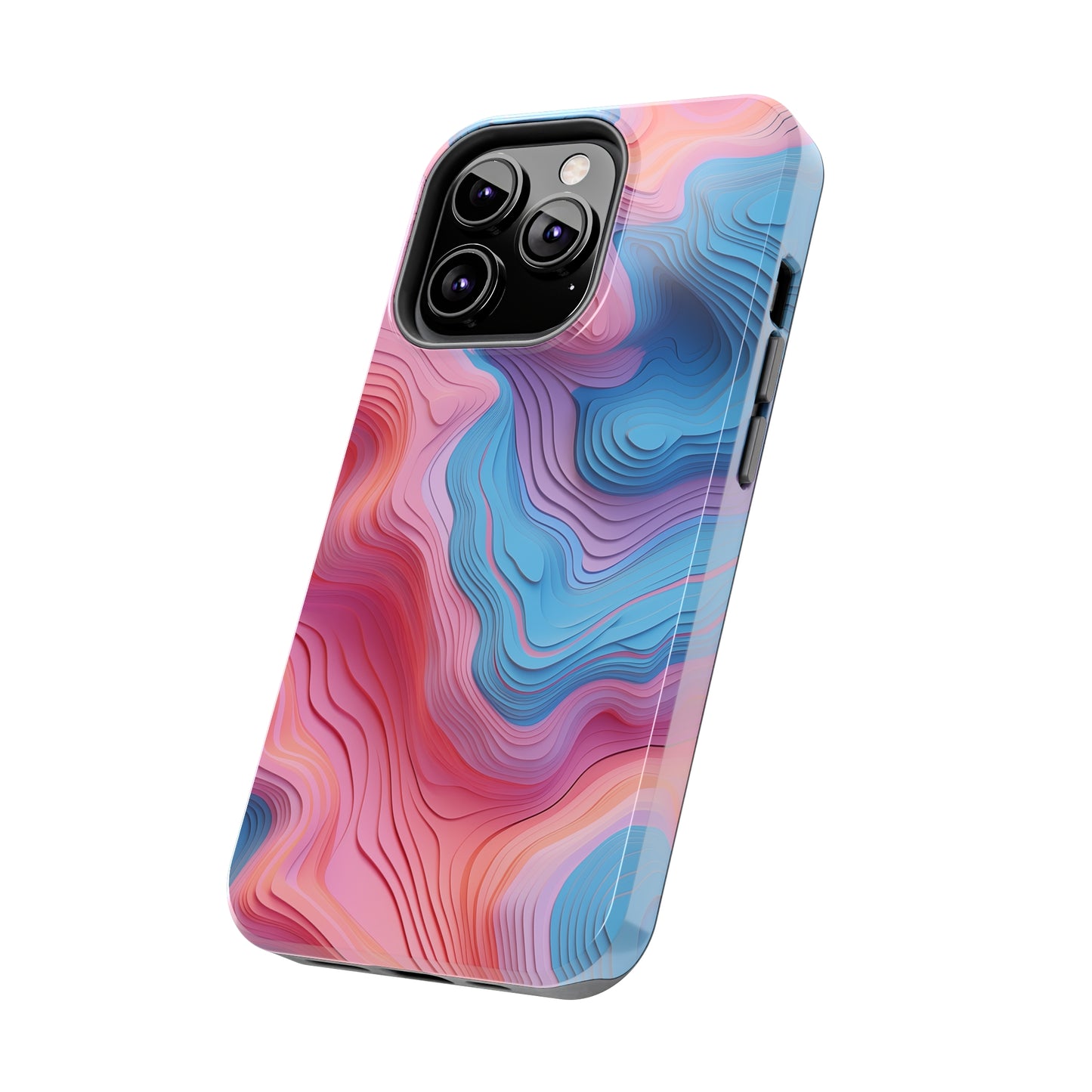 Topographical #02, iPhone 7, 8, X, 11, 12, 13, 14, 15+ case.