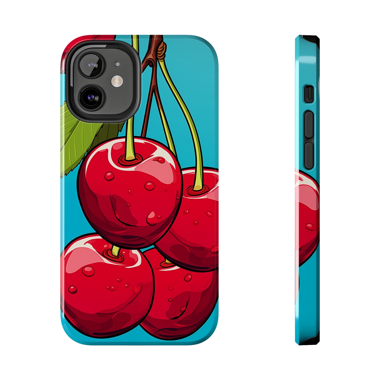 Cherries #09, iPhone 7, 8, X, 11, 12, 13, 14, 15+ case.