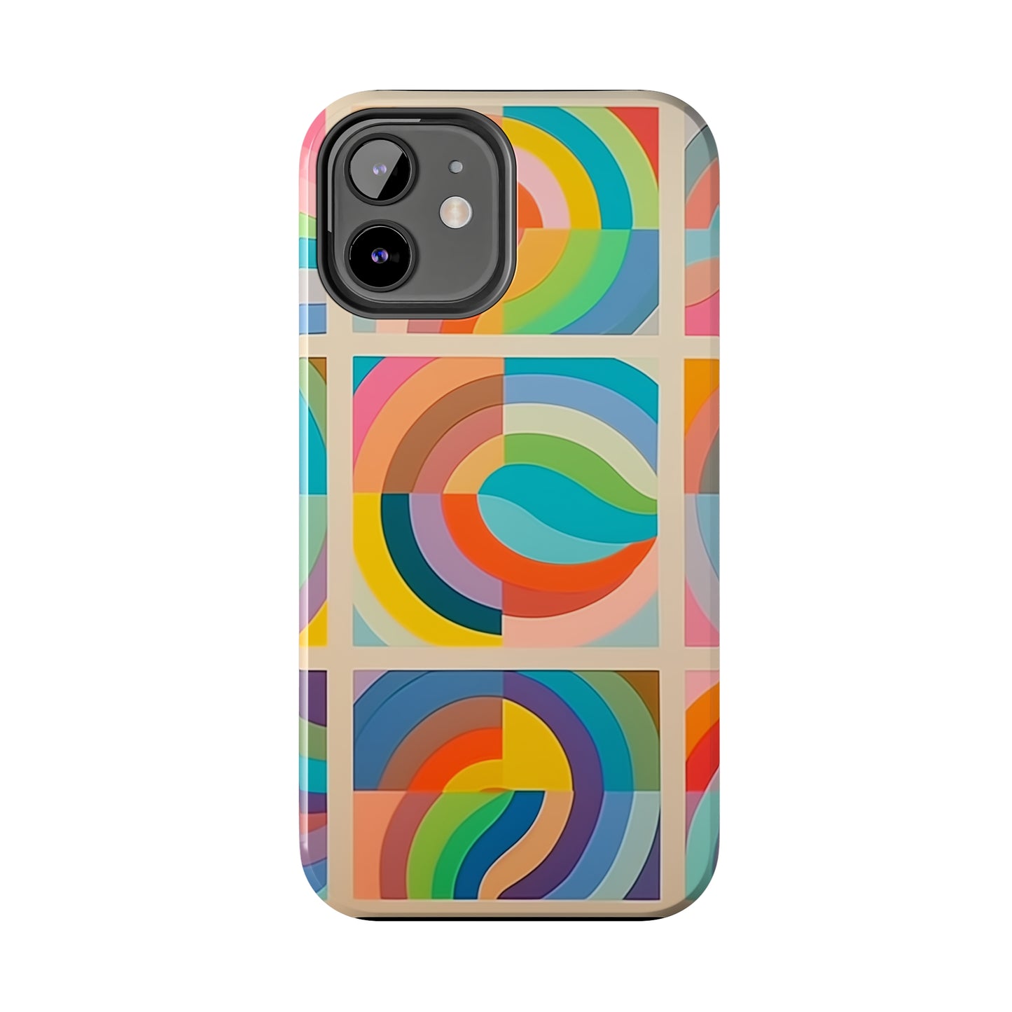 Abstract Colorful Lines #02, iPhone 7, 8, X, 11, 12, 13, 14, 15+ case.