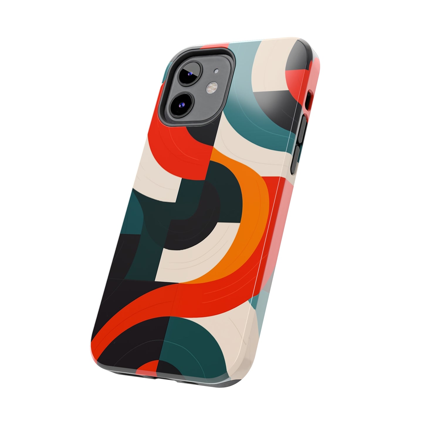 Abstract Shapes, iPhone 7, 8, X, 11, 12, 13, 14, 15+ case.