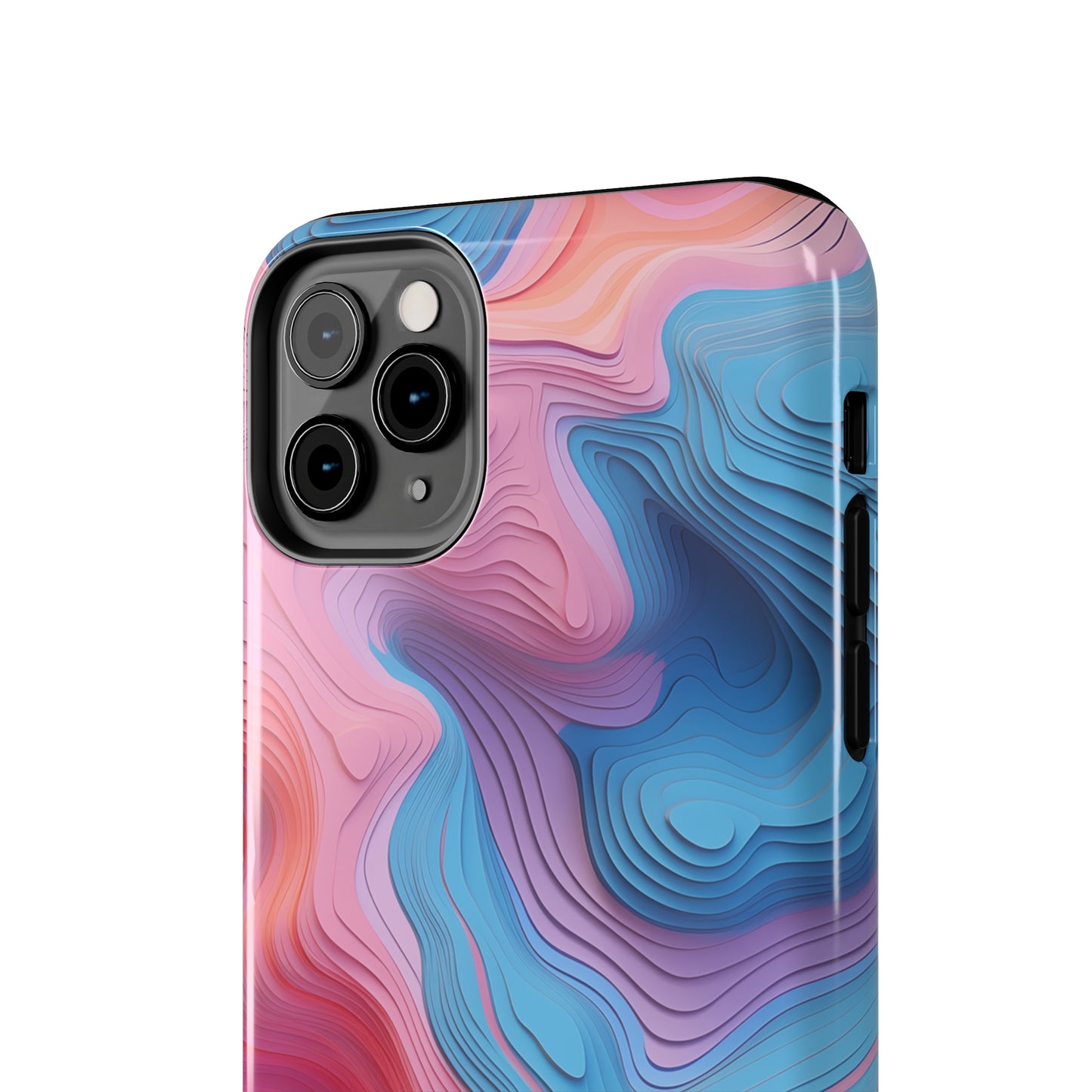 Topographical #02, iPhone 7, 8, X, 11, 12, 13, 14, 15+ case.