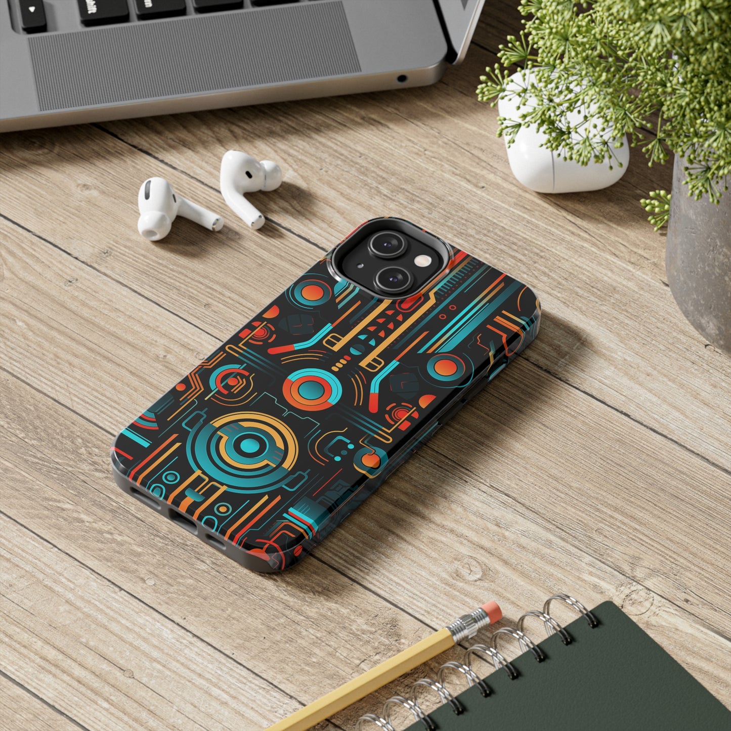 Futuristic #06, iPhone 7, 8, X, 11, 12, 13, 14, 15+ case.