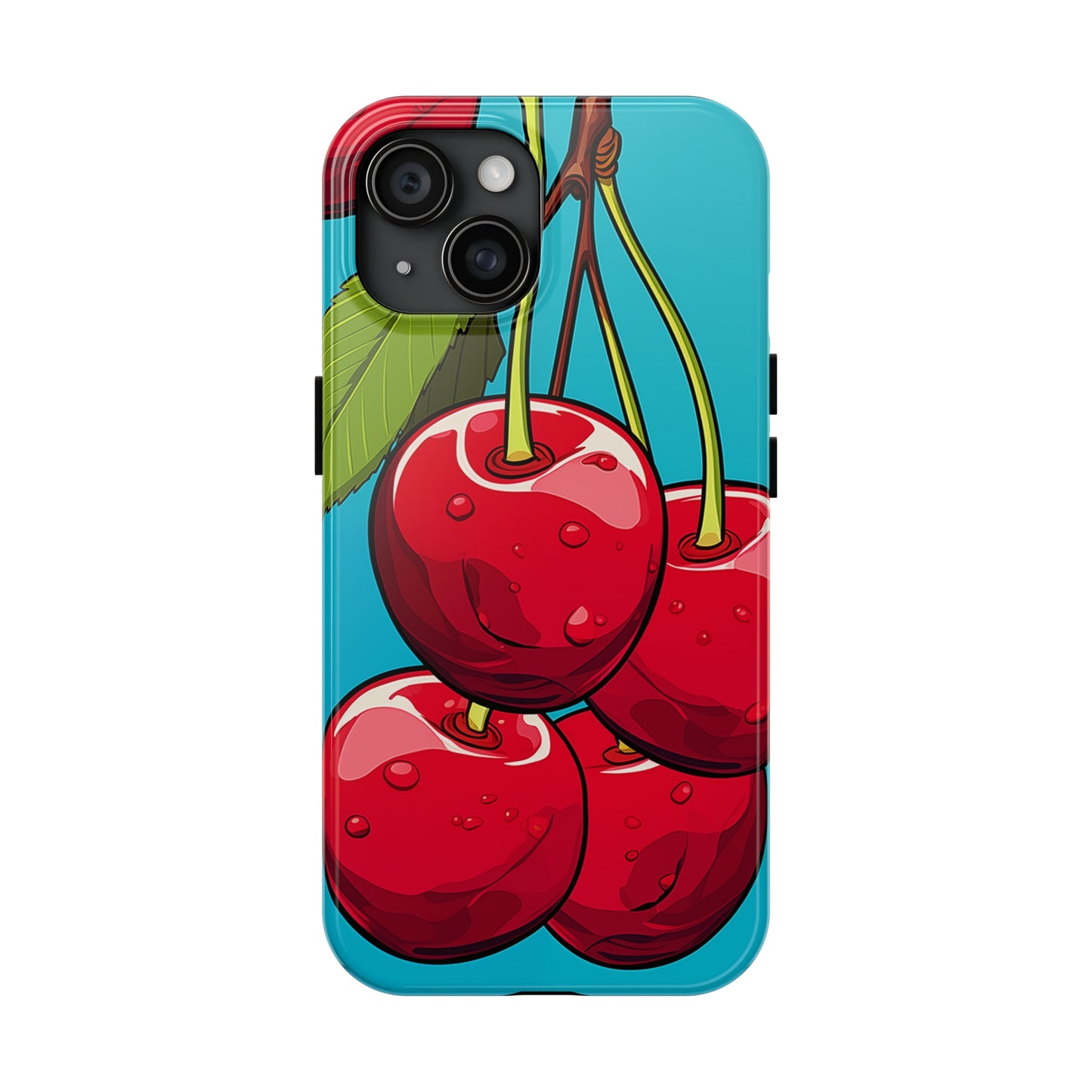 Cherries #09, iPhone 7, 8, X, 11, 12, 13, 14, 15+ case.