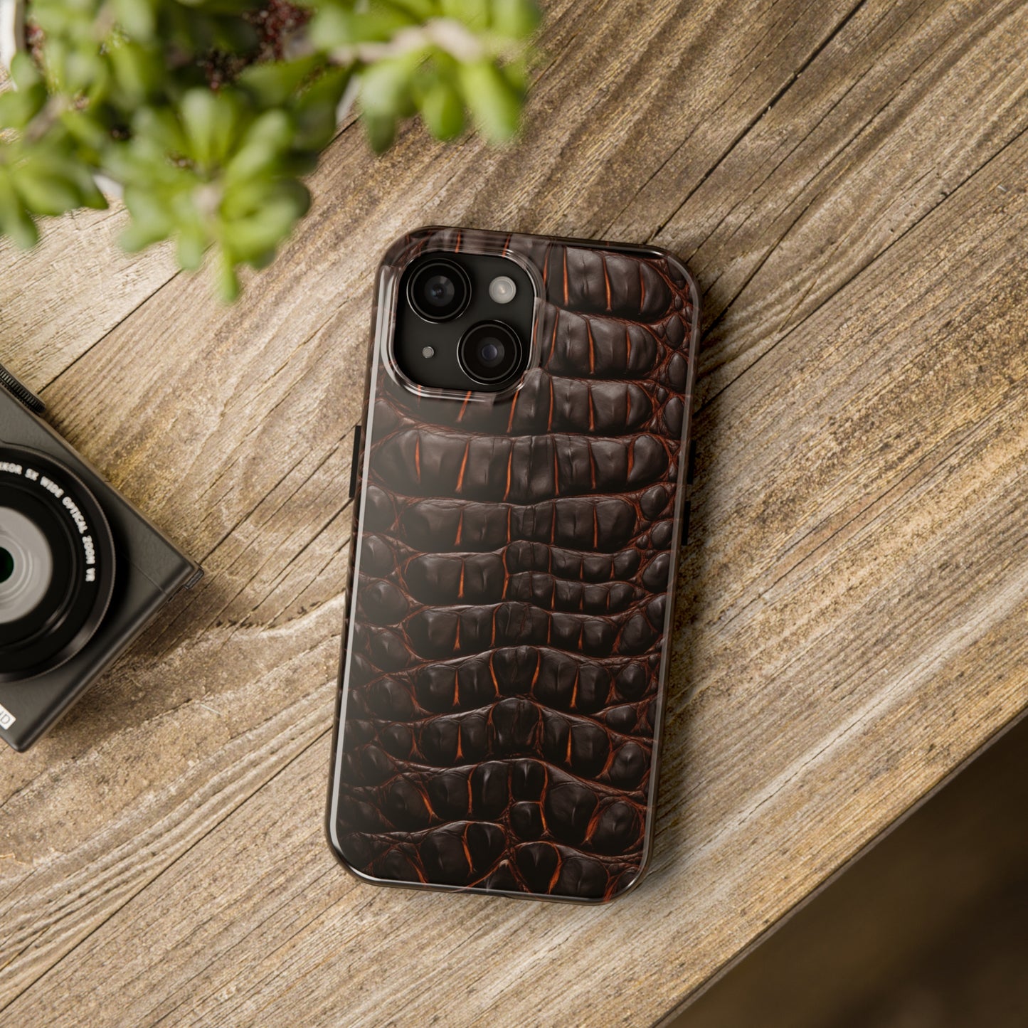 Alligator skin #01, iPhone 7, 8, X, 11, 12, 13, 14, 15+ case.