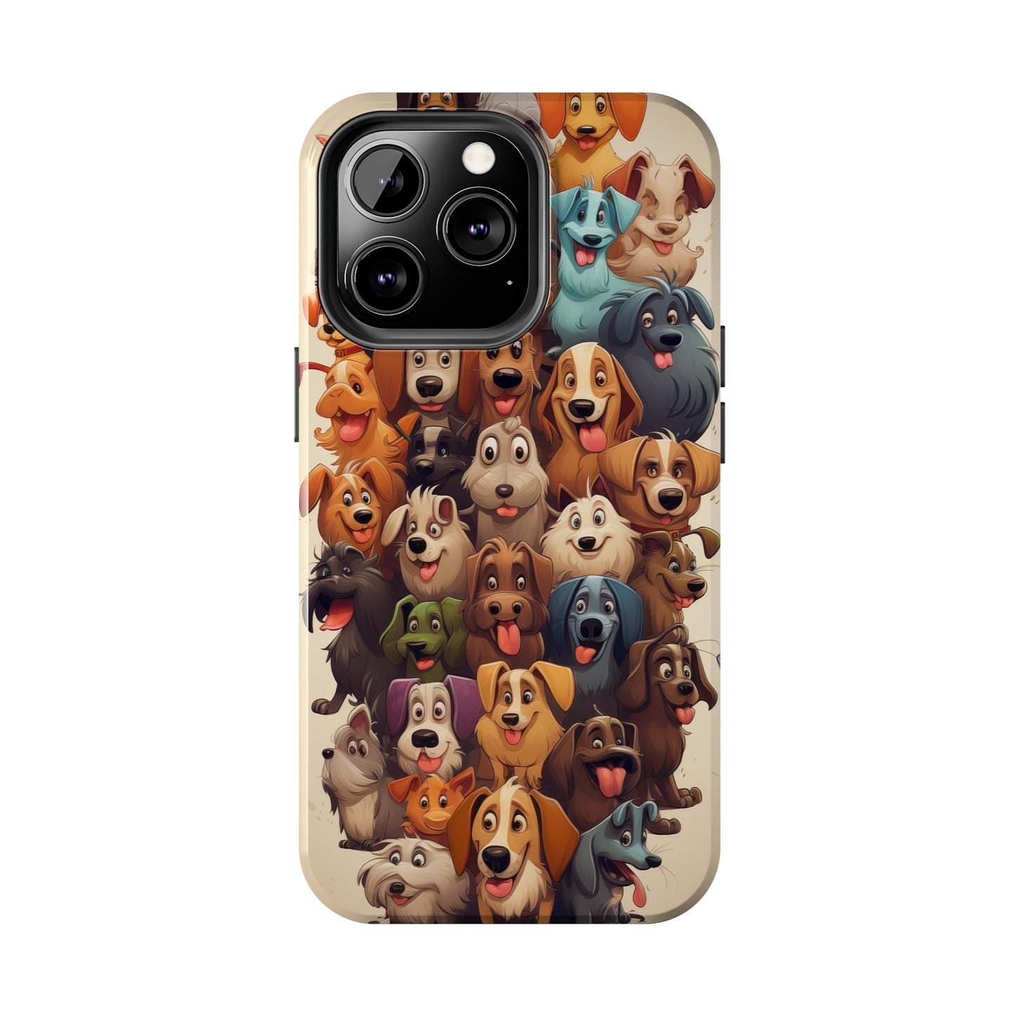 100 Dogs, iPhone 7, 8, X, 11, 12, 13, 14, 15+ case.