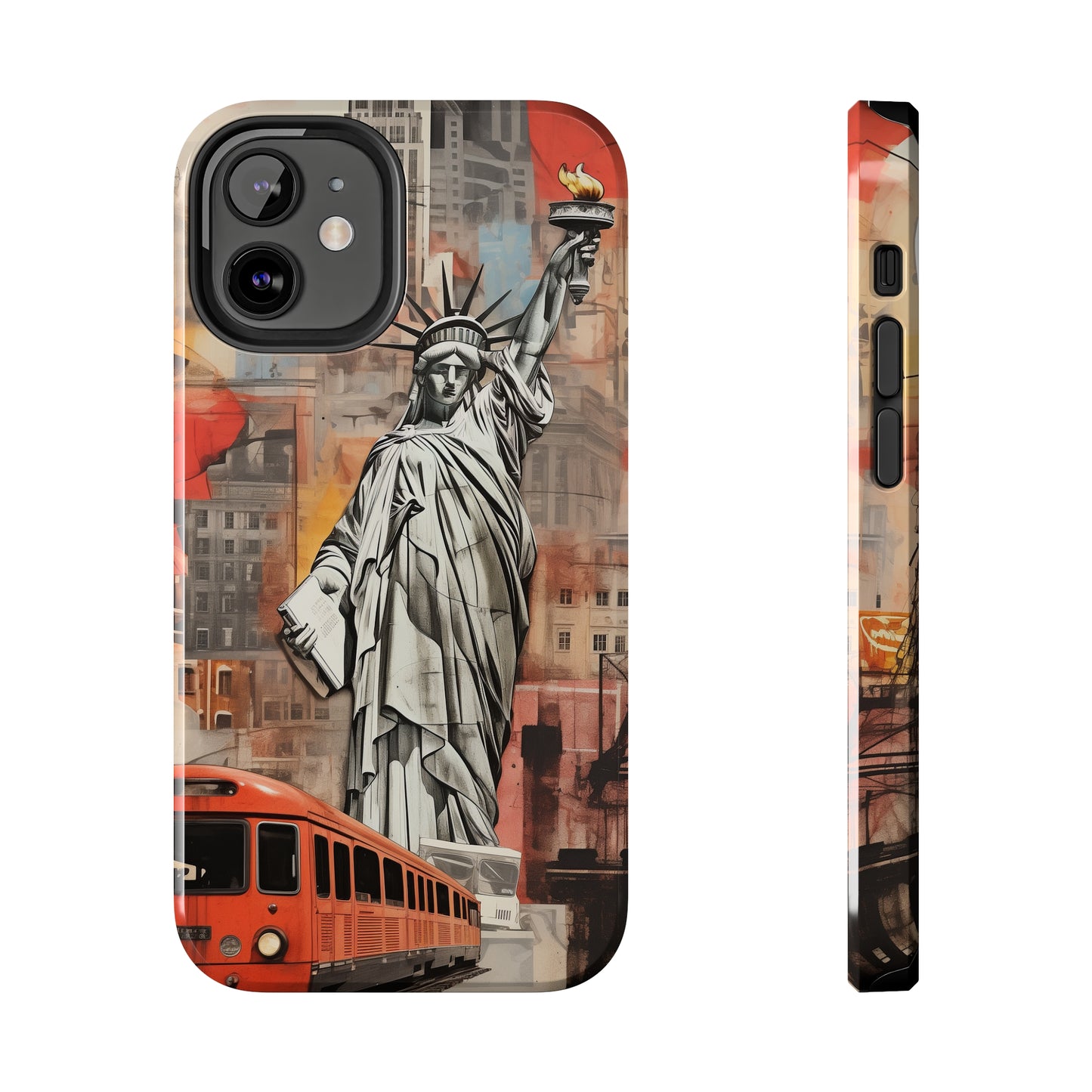 New York City, Statue of Liberty, iPhone 7, 8, X, 11, 12, 13, 14, 15+ case.