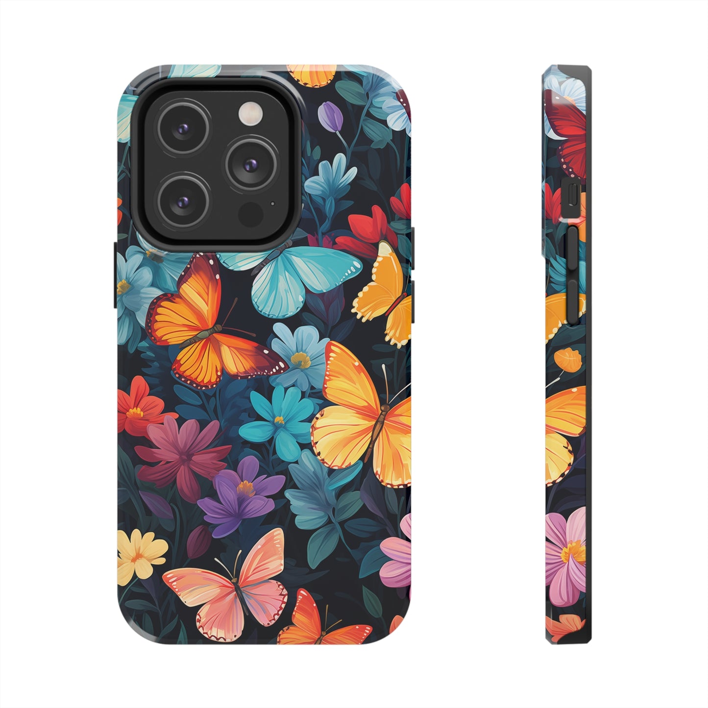 Butterflies #01, iPhone 7, 8, X, 11, 12, 13, 14, 15+ case.