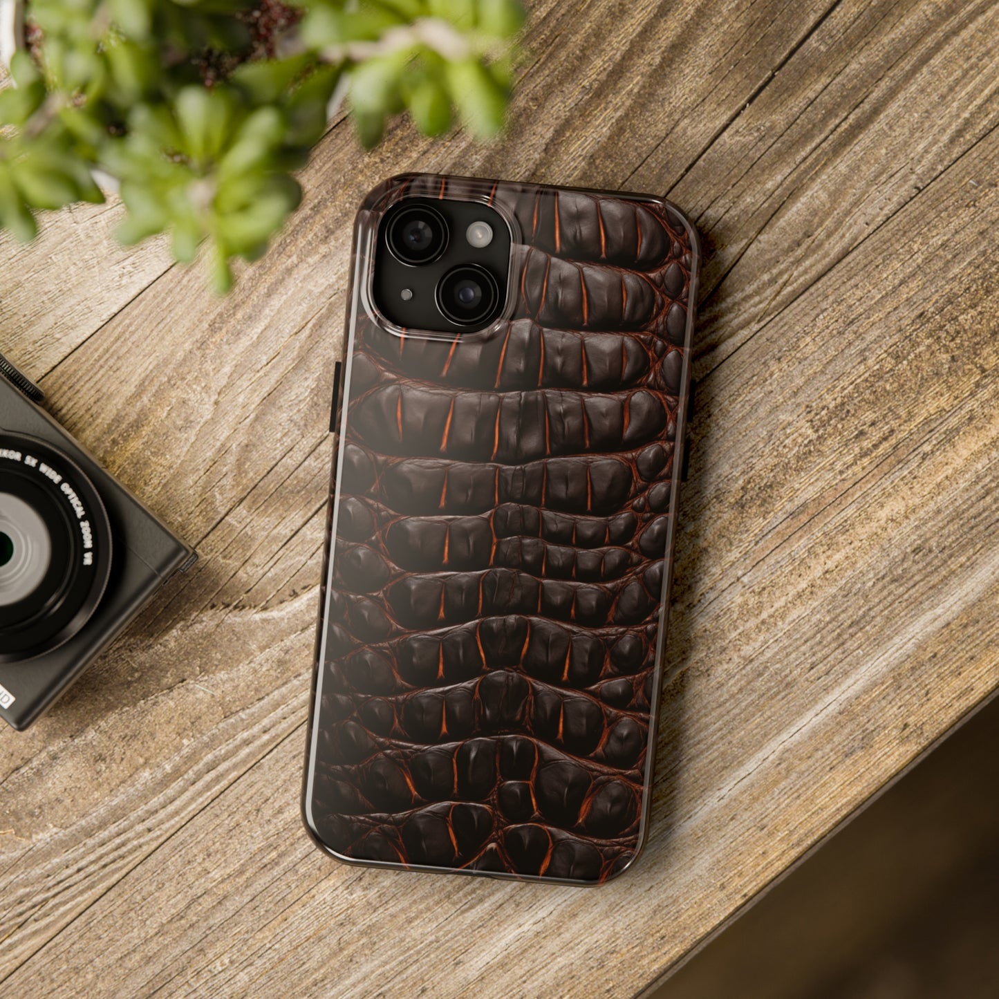 Alligator skin #01, iPhone 7, 8, X, 11, 12, 13, 14, 15+ case.