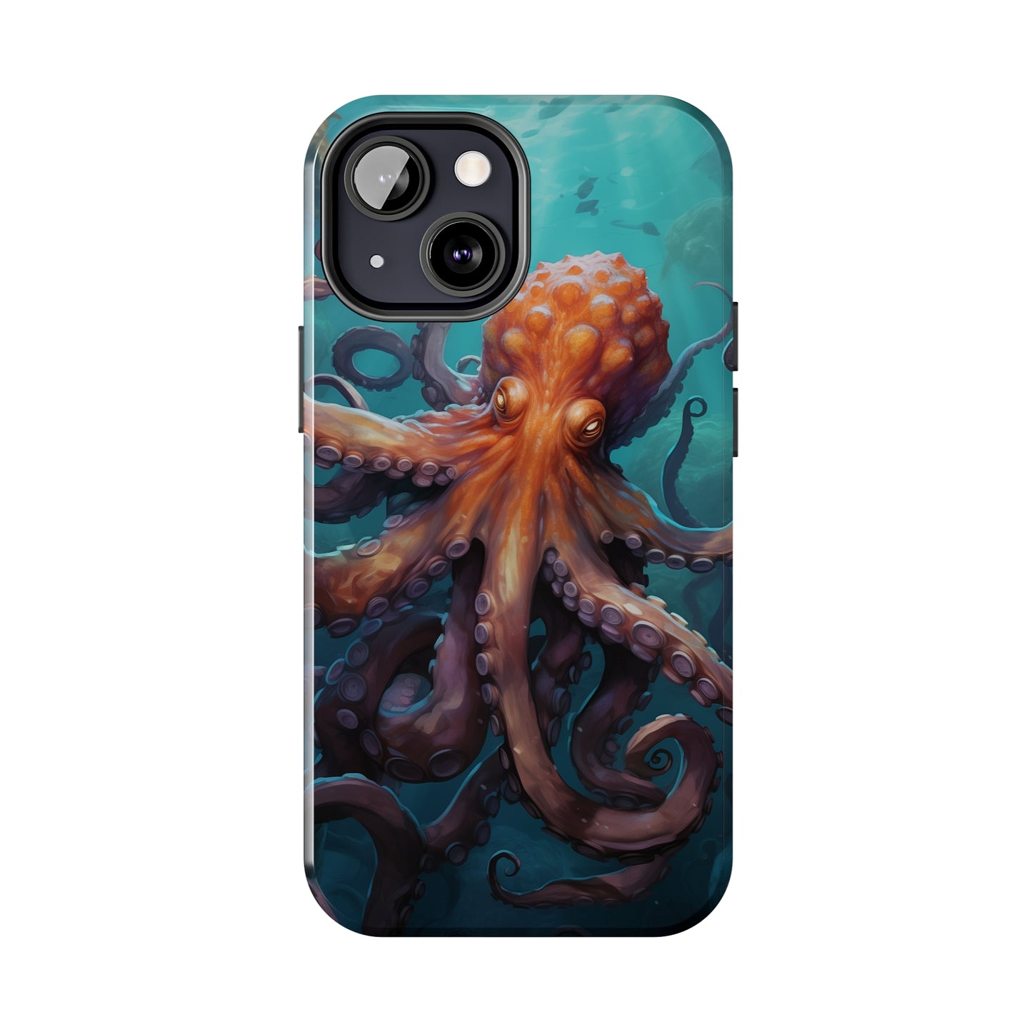 Octopus #02, iPhone 7, 8, X, 11, 12, 13, 14, 15+ case.