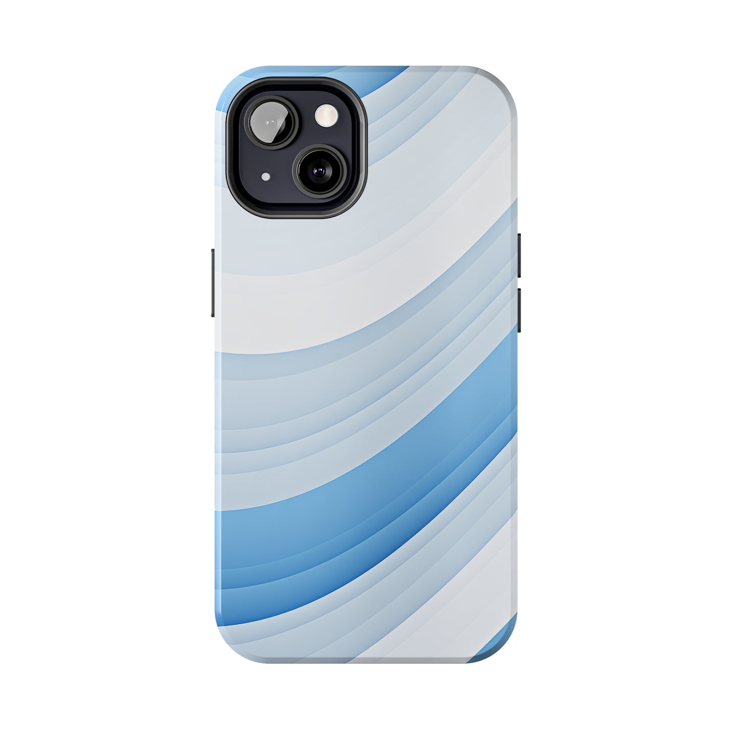 Blue Stripes #02, iPhone 7, 8, X, 11, 12, 13, 14, 15+ case.