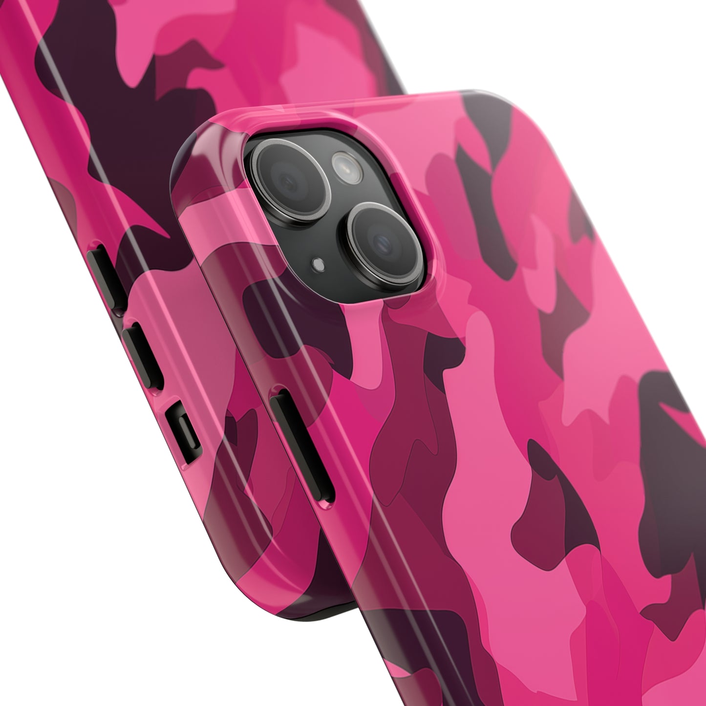 Pink Camouflage, iPhone 7, 8, X, 11, 12, 13, 14, 15+ case.