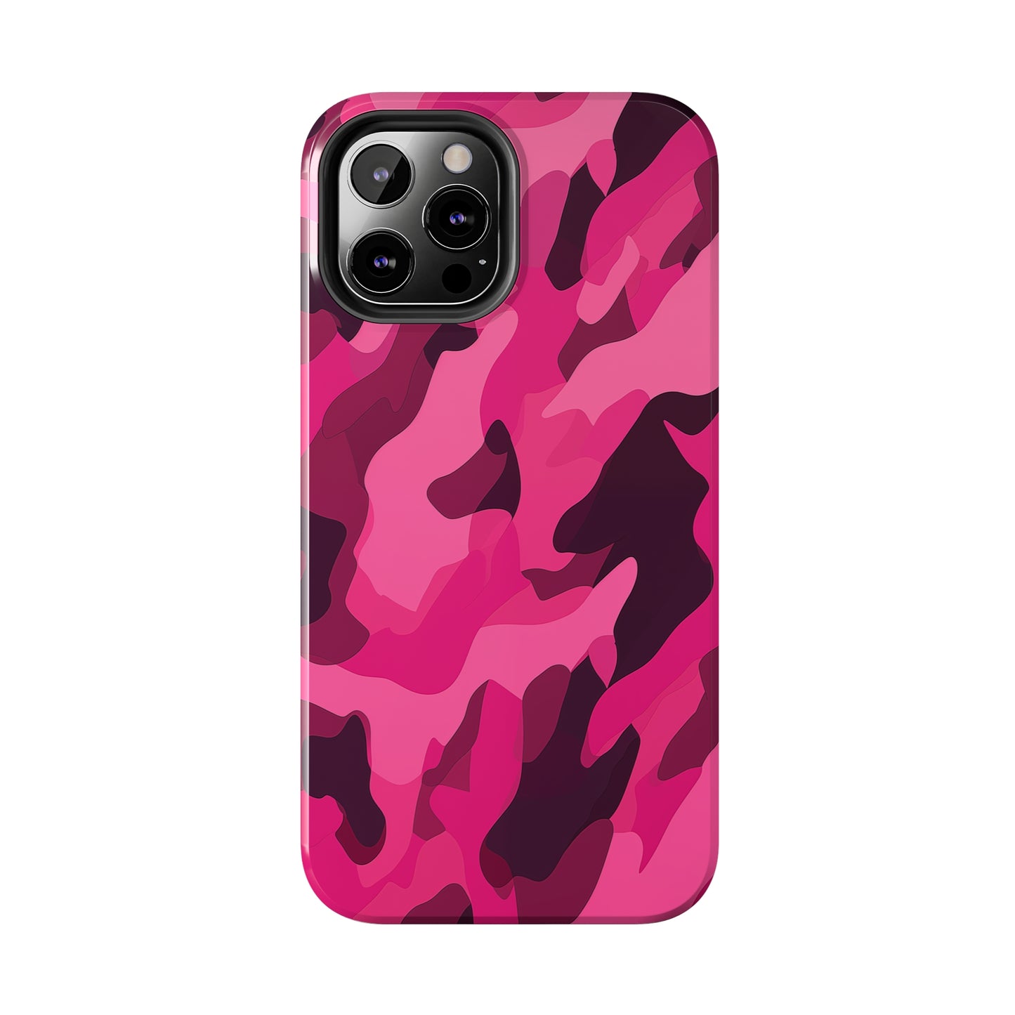 Pink Camouflage, iPhone 7, 8, X, 11, 12, 13, 14, 15+ case.