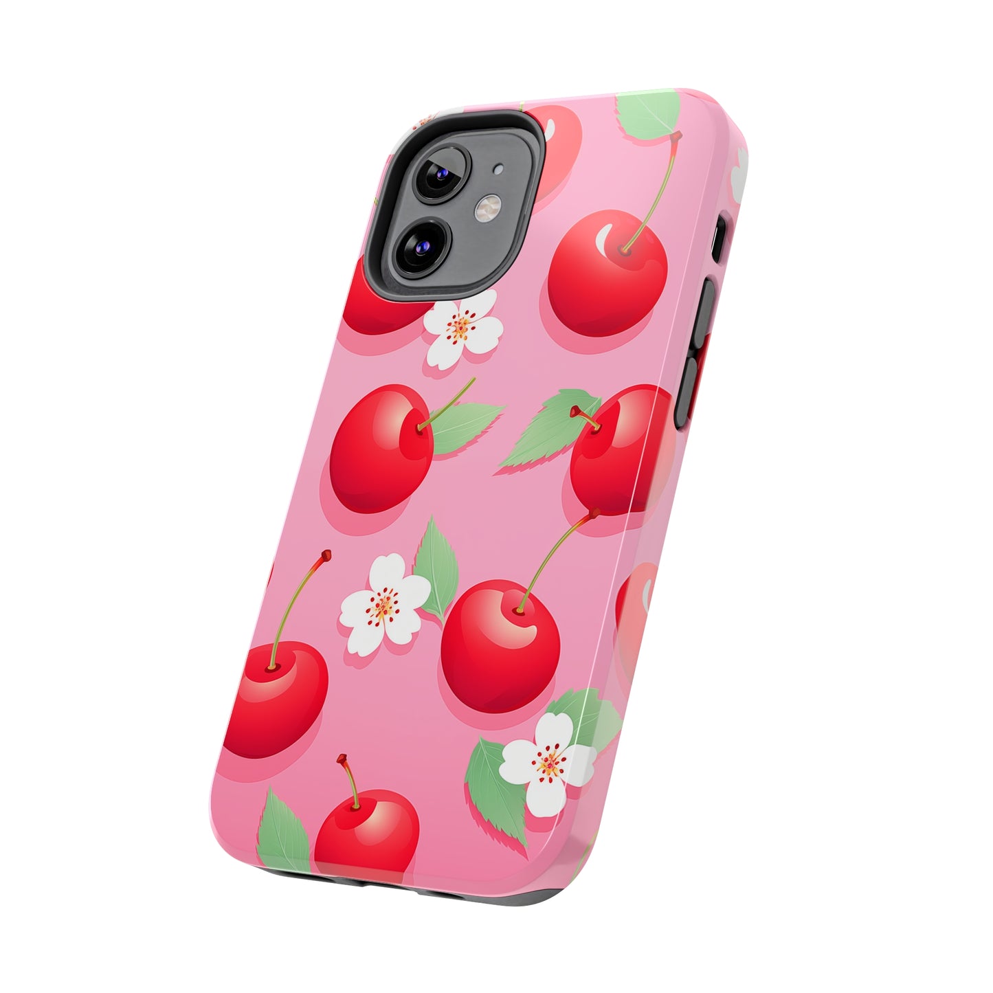 Cherries and Cherry Blossoms #03, iPhone 7, 8, X, 11, 12, 13, 14, 15+ case.