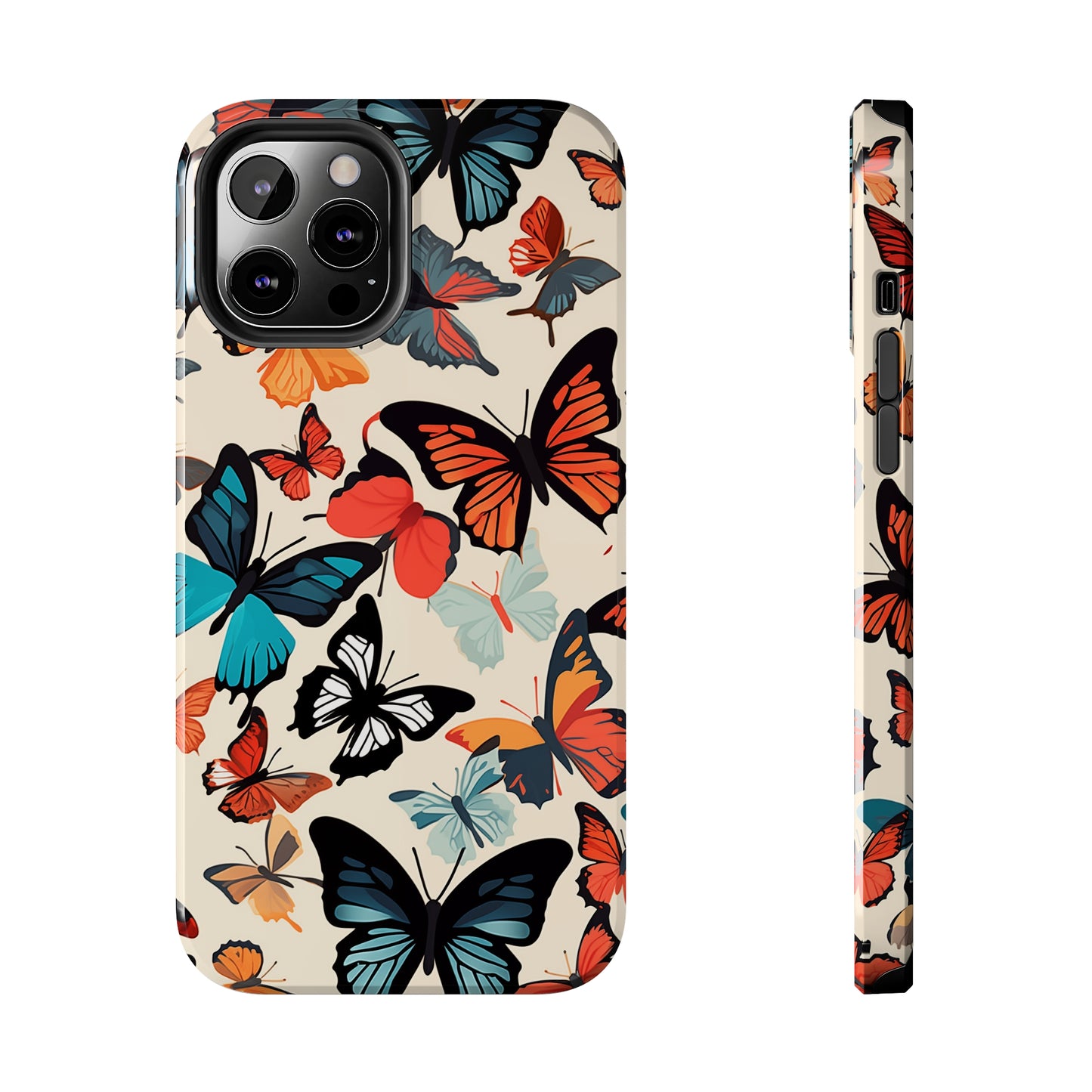 Butterflies #02, iPhone 7, 8, X, 11, 12, 13, 14, 15+ case.