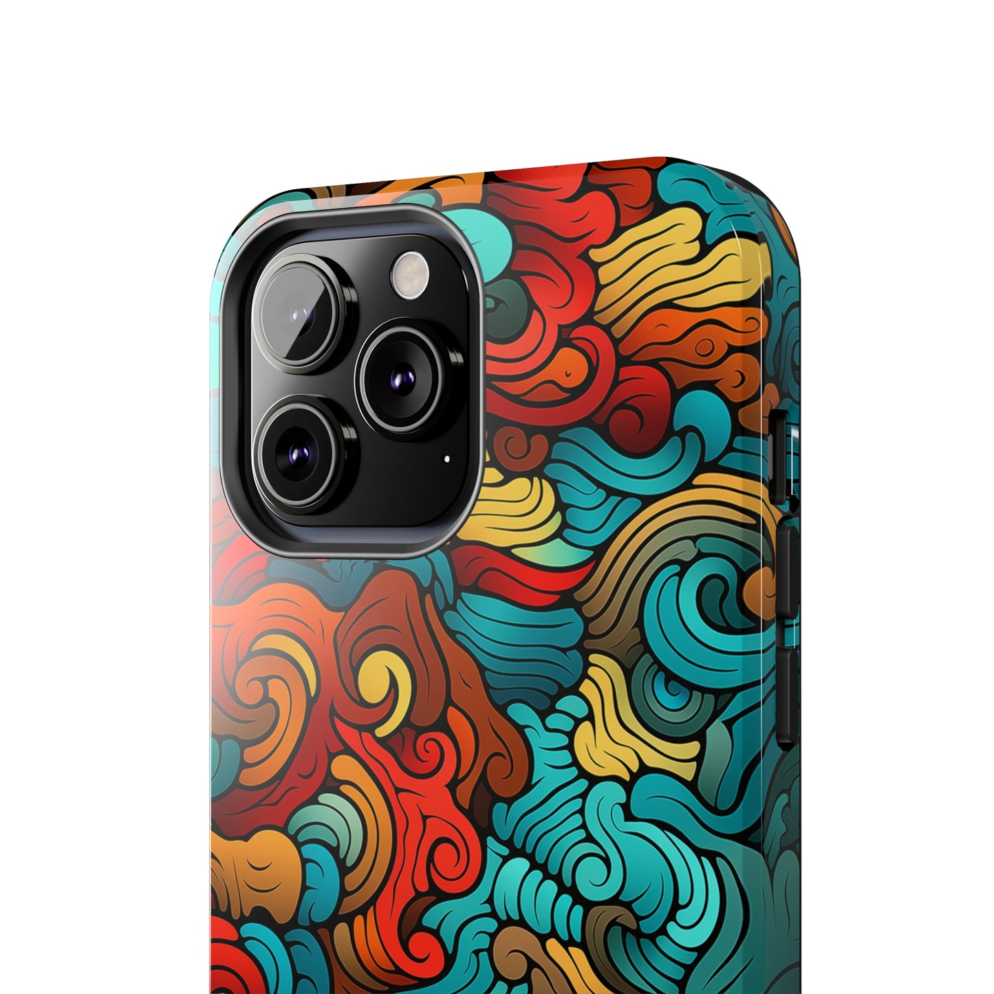 Abstract Swirls #02, iPhone 7, 8, X, 11, 12, 13, 14, 15+ case.