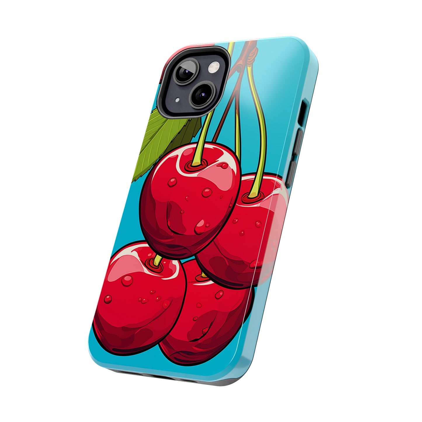 Cherries #09, iPhone 7, 8, X, 11, 12, 13, 14, 15+ case.