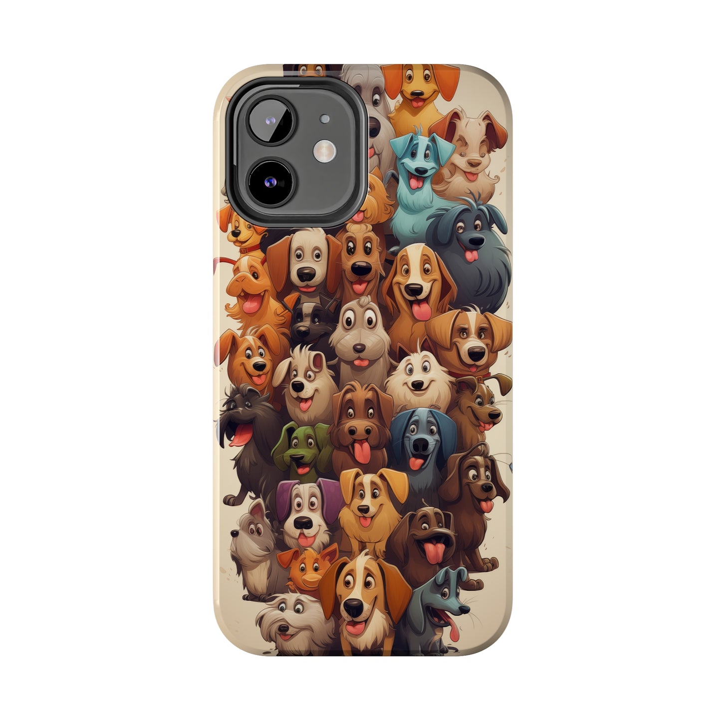 100 Dogs, iPhone 7, 8, X, 11, 12, 13, 14, 15+ case.