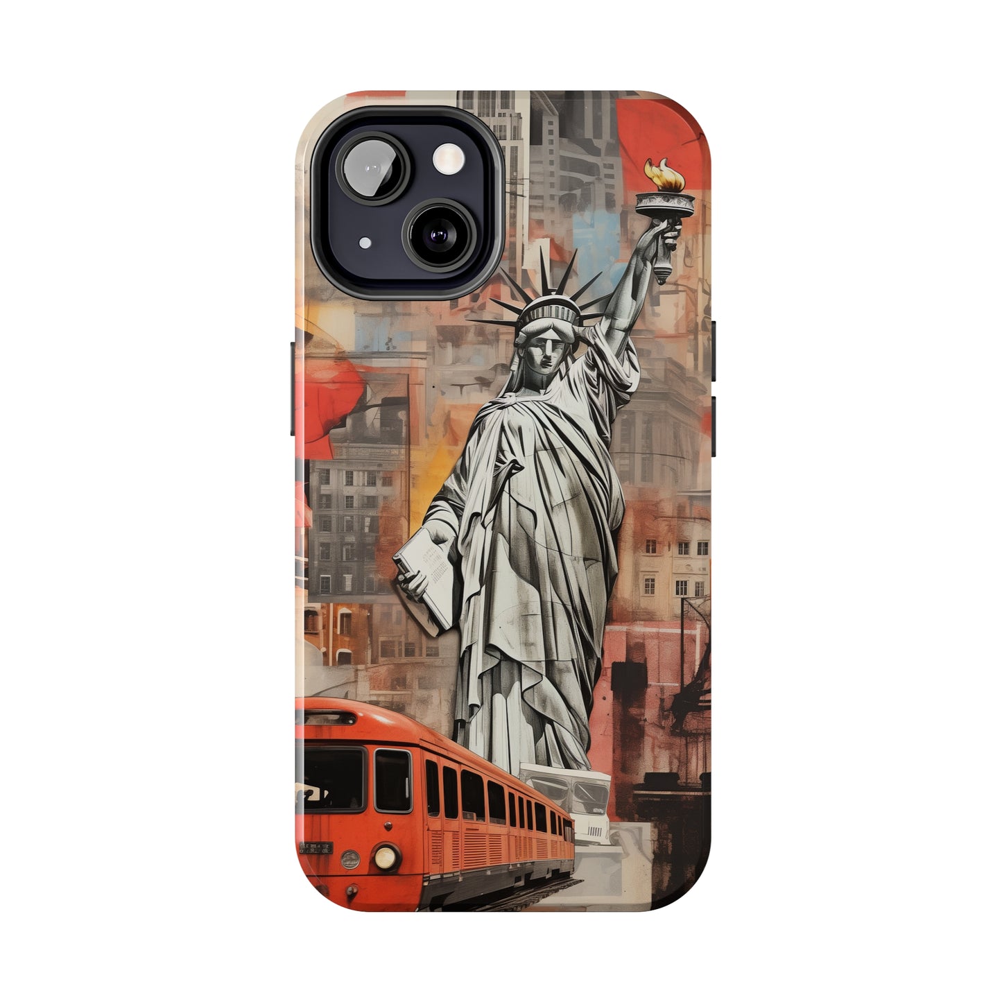 New York City, Statue of Liberty, iPhone 7, 8, X, 11, 12, 13, 14, 15+ case.