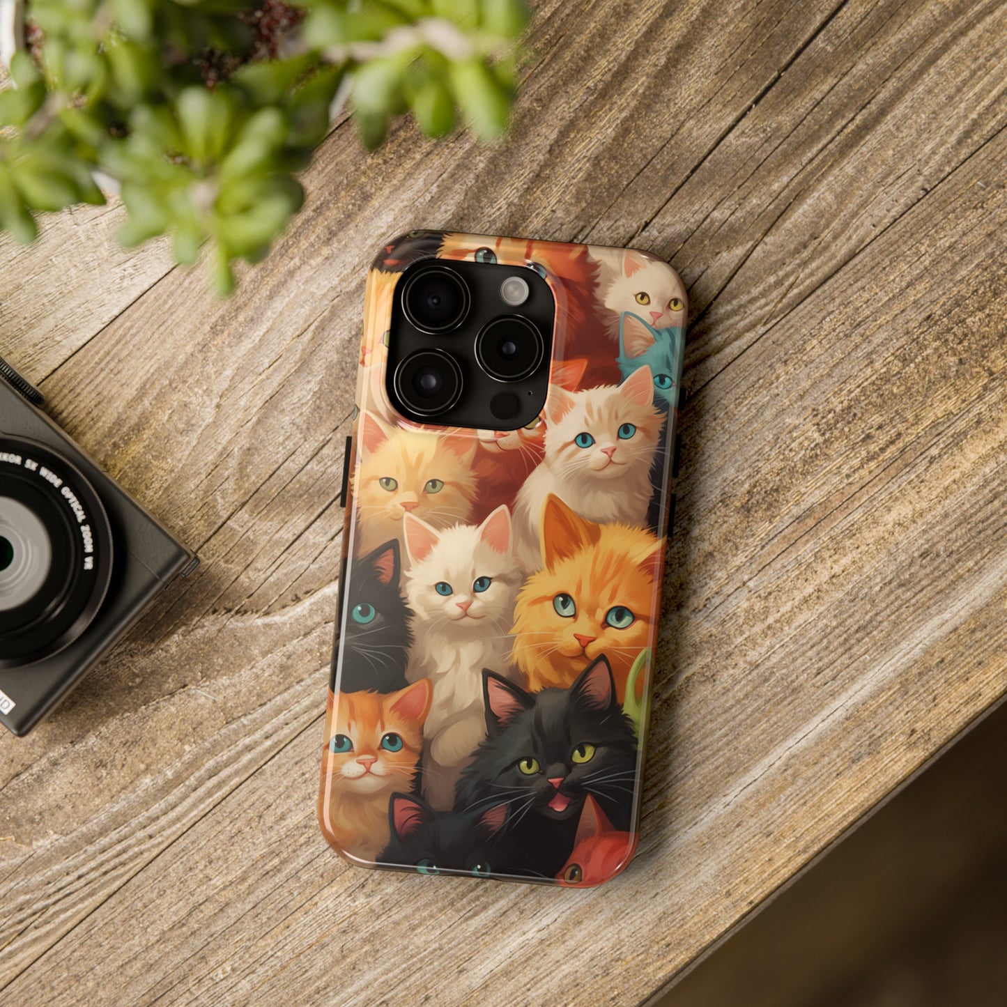 Kittens, iPhone 7, 8, X, 11, 12, 13, 14, 15+ case.