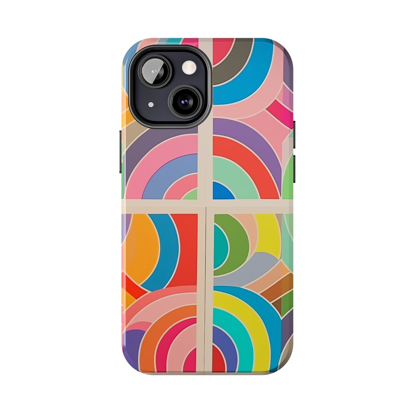 Abstract Colorful Lines, iPhone 7, 8, X, 11, 12, 13, 14, 15+ case.