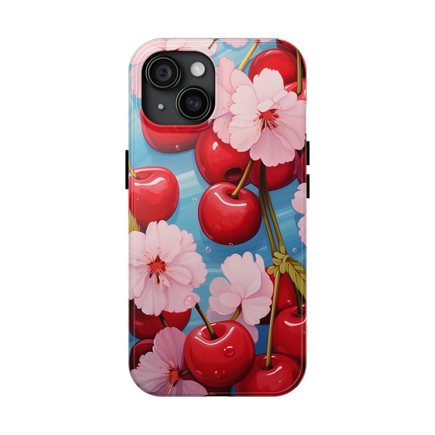 Cherries #04, iPhone 7, 8, X, 11, 12, 13, 14, 15+ case.