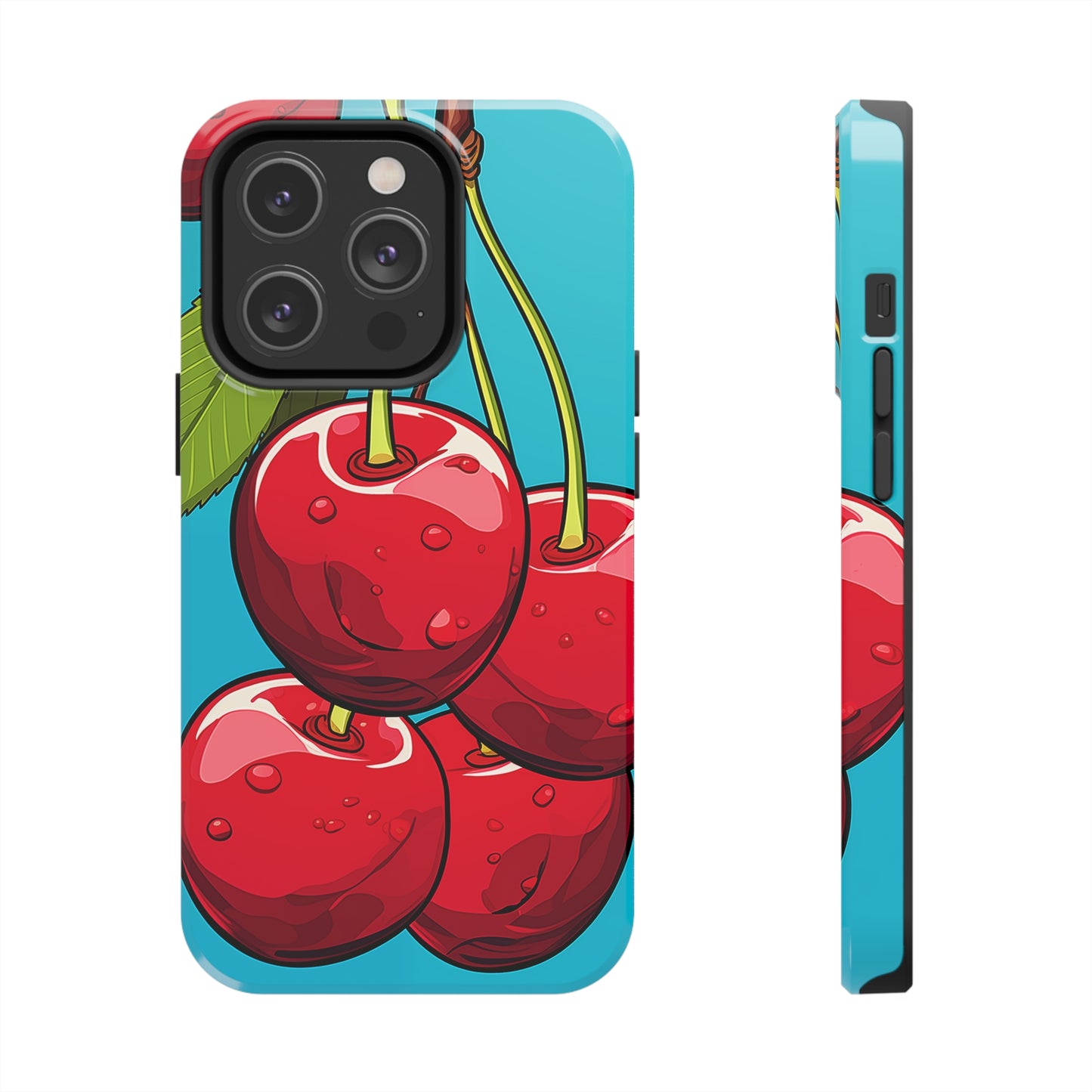 Cherries #09, iPhone 7, 8, X, 11, 12, 13, 14, 15+ case.