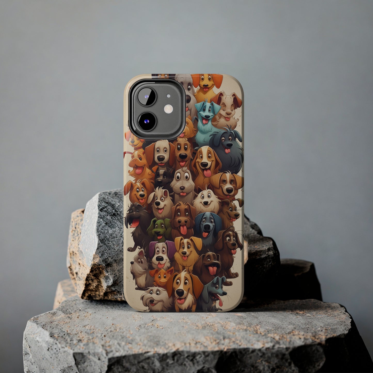 100 Dogs, iPhone 7, 8, X, 11, 12, 13, 14, 15+ case.