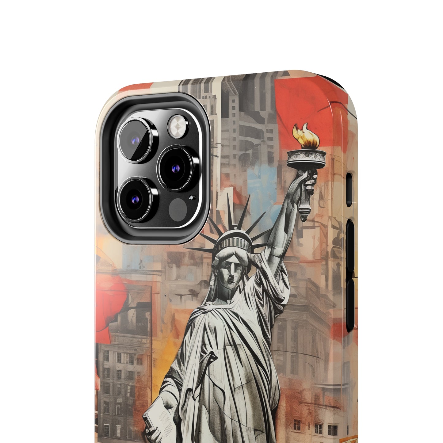 New York City, Statue of Liberty, iPhone 7, 8, X, 11, 12, 13, 14, 15+ case.